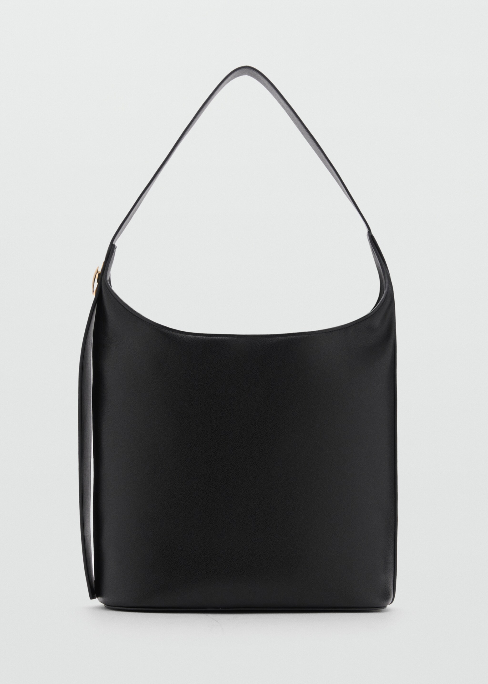 Shopper bag with metallic detail - Article without model, Black. Ref: 77037685-00.