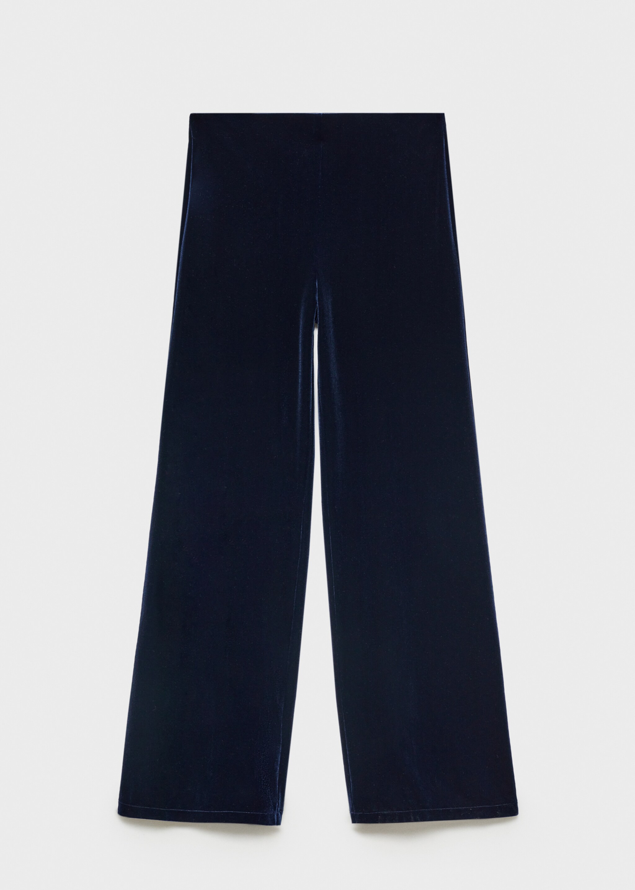 Wideleg-Samthose - Artikel ohne Model, Nachtblau. Ref: 77037687-00.