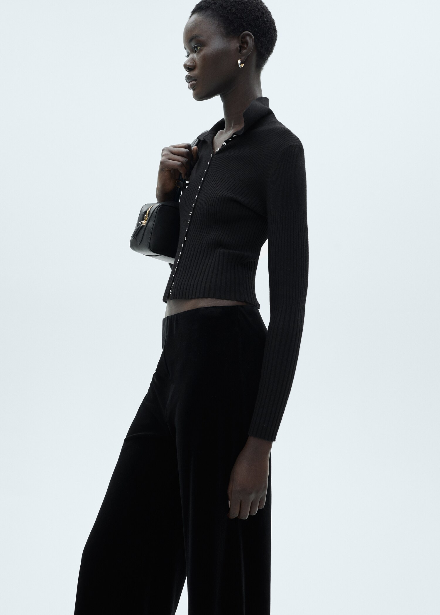 Wideleg-Samthose - Detail des Artikels 1