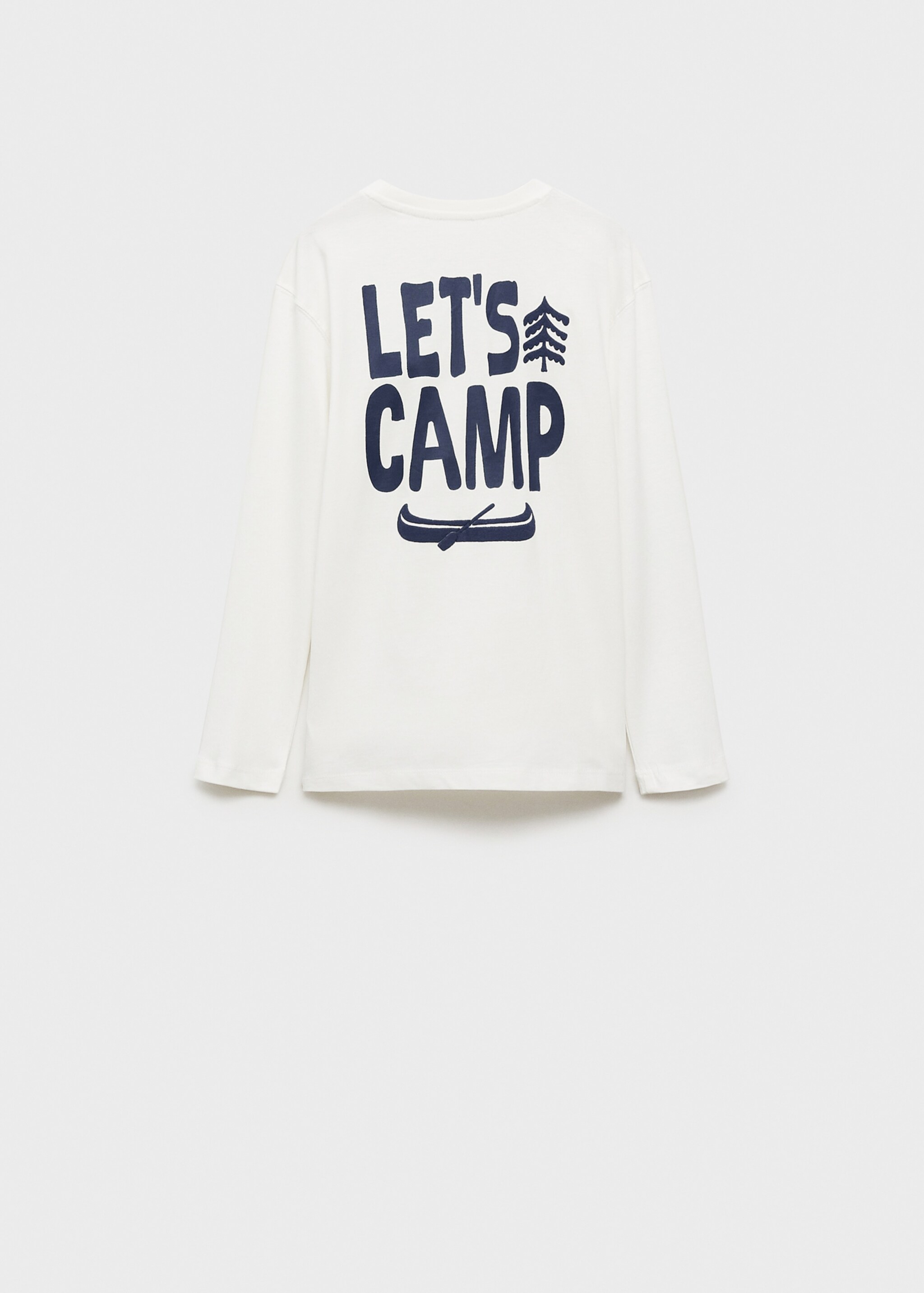 Printed cotton-blend t-shirt - Reverse of the article, Off White. Ref: 77037689-00.
