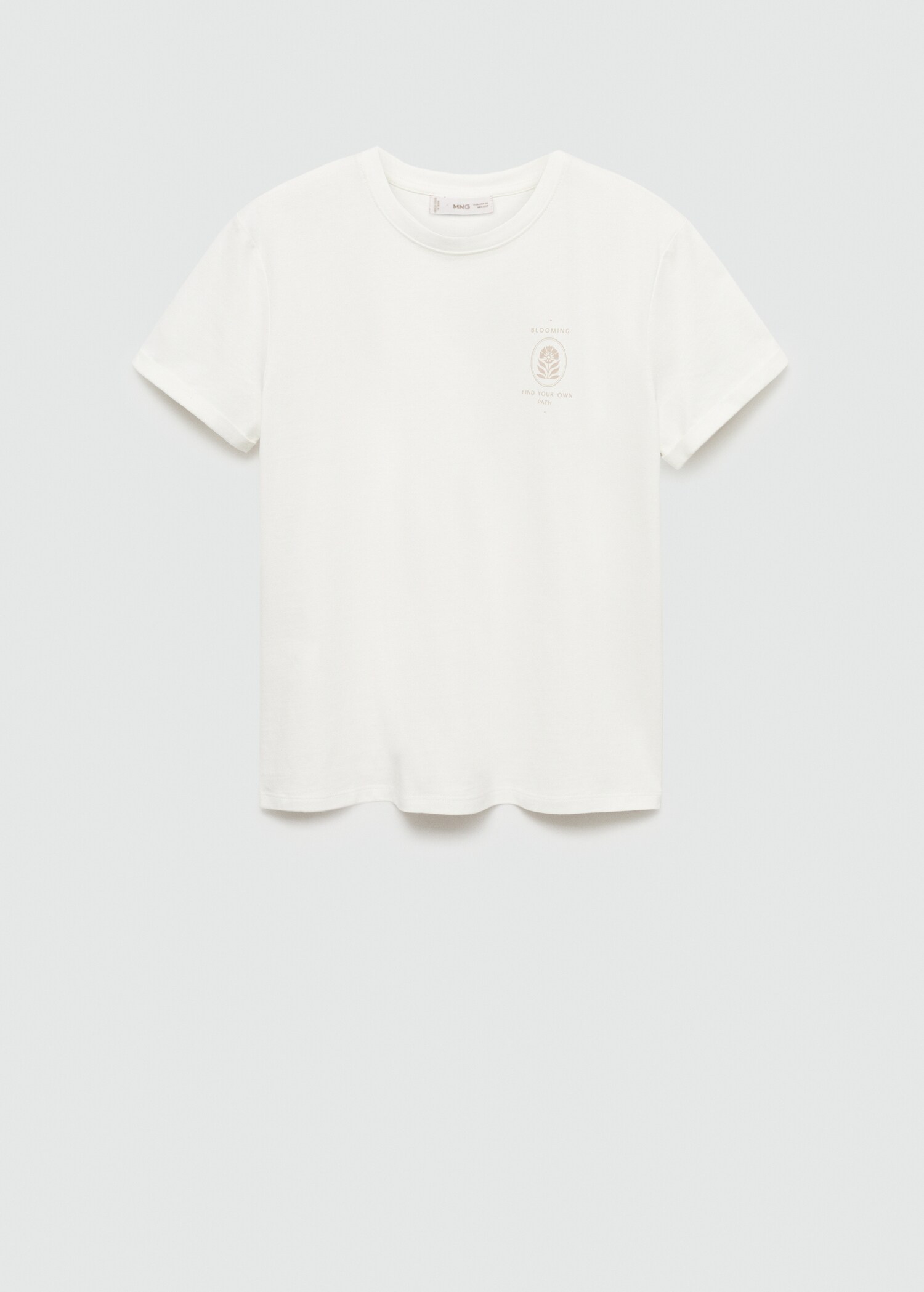 Bawełniany wzorzysty t-shirt - Artykuł bez modela/modelki