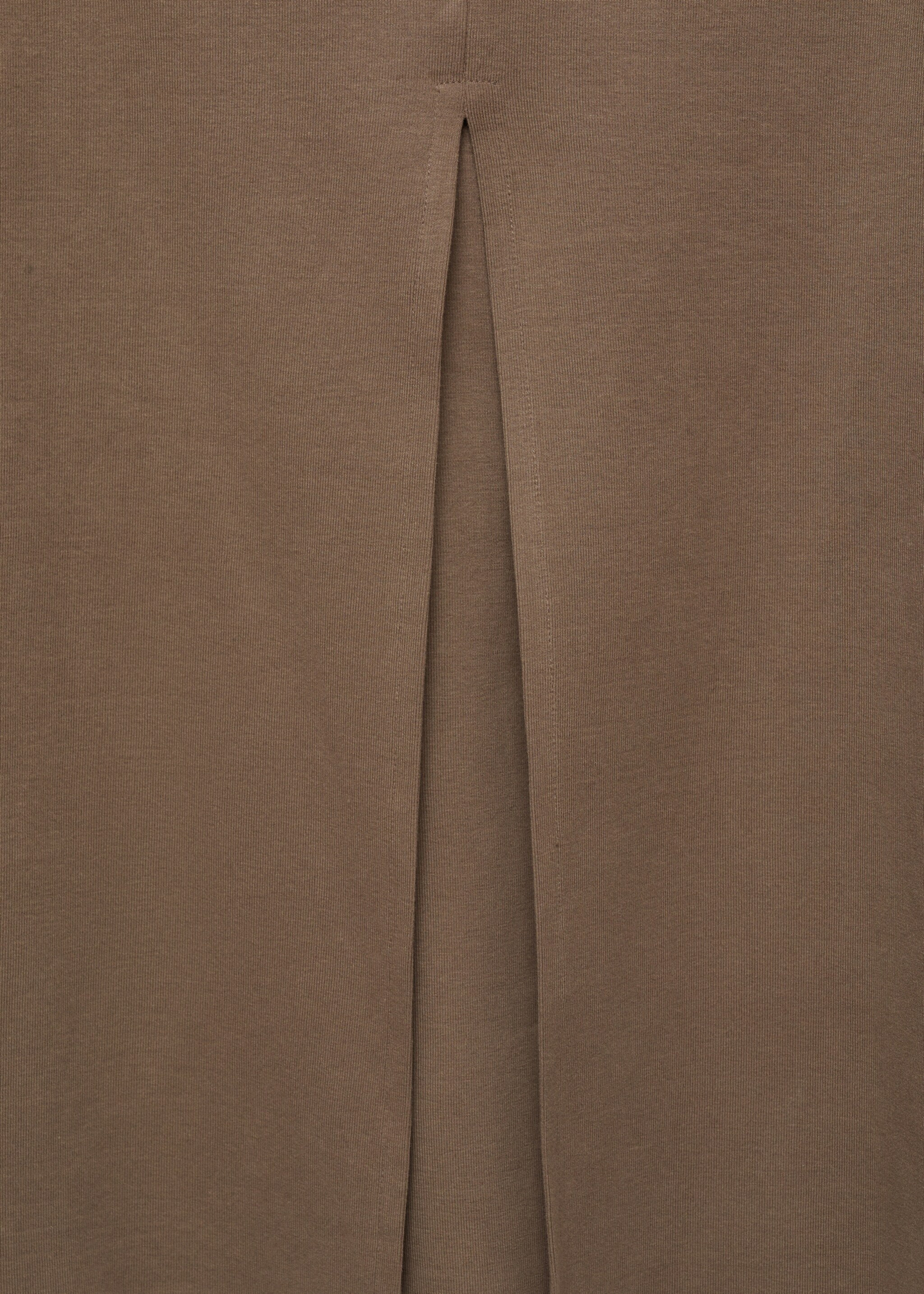 Vestit asimètric obertura - Detall de l'article 0, Marró mitjà. Ref: 77037695-00.