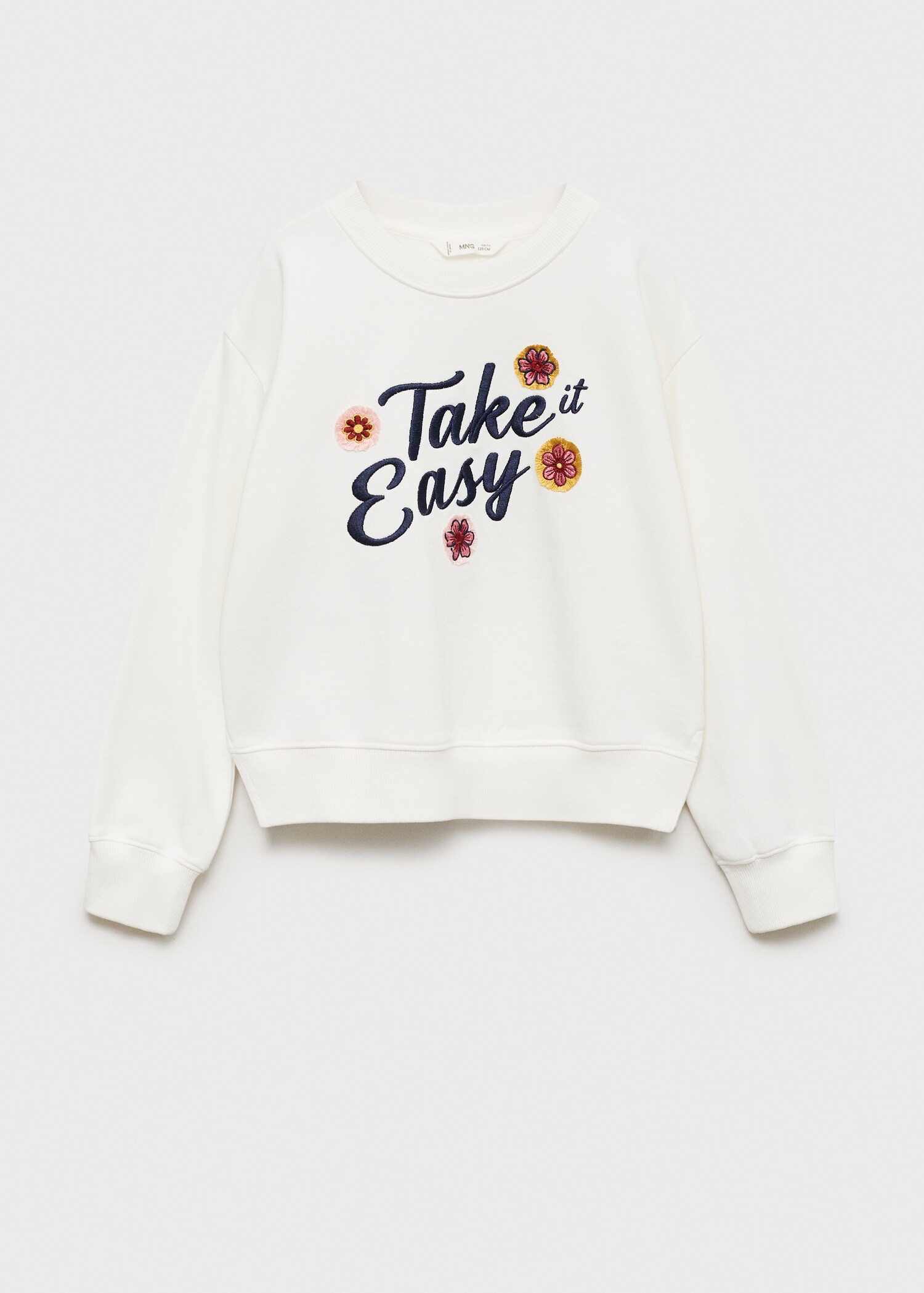 Floral embroidered sweatshirt - Article without model