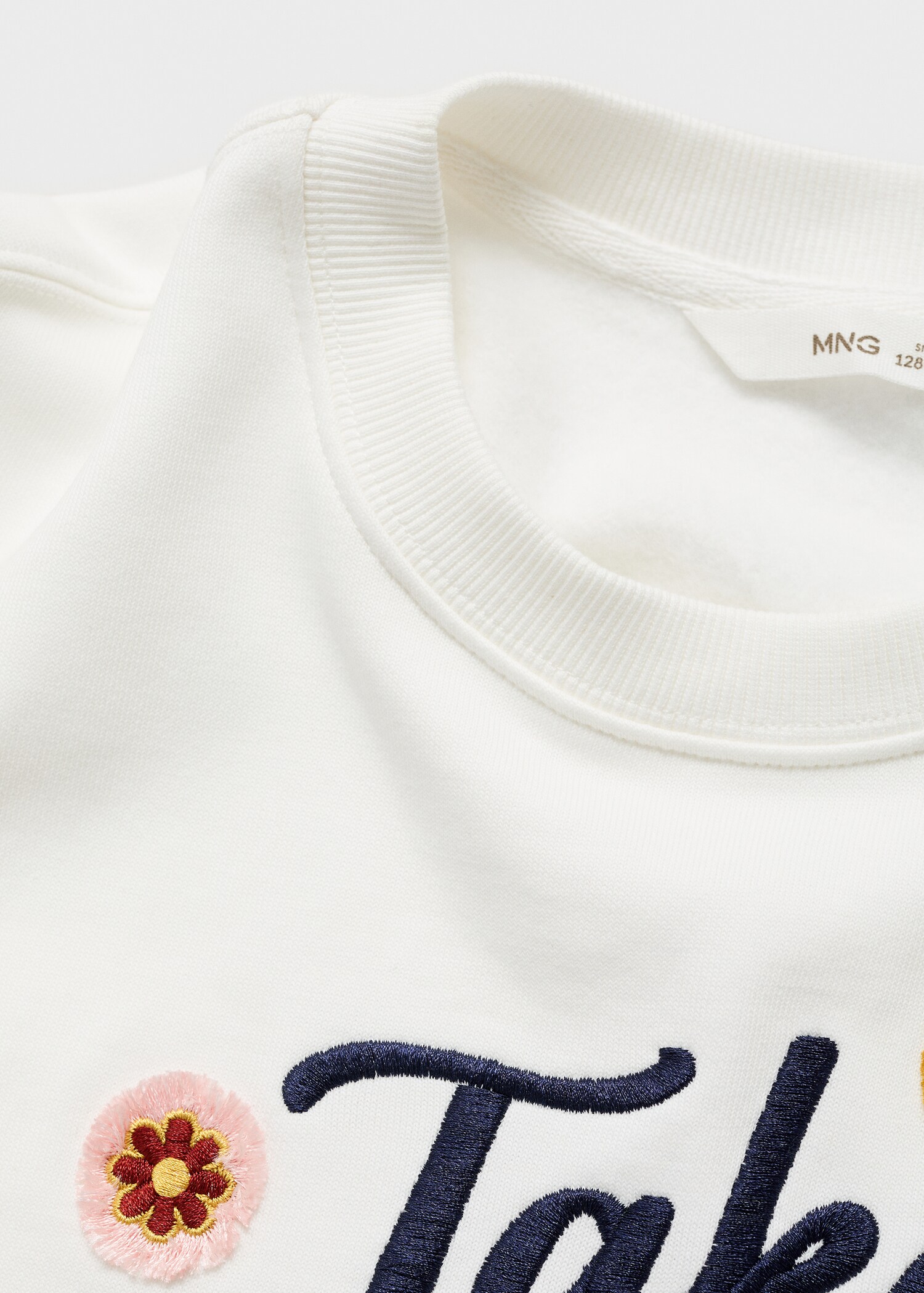 Floral embroidered sweatshirt - Details of the article 0