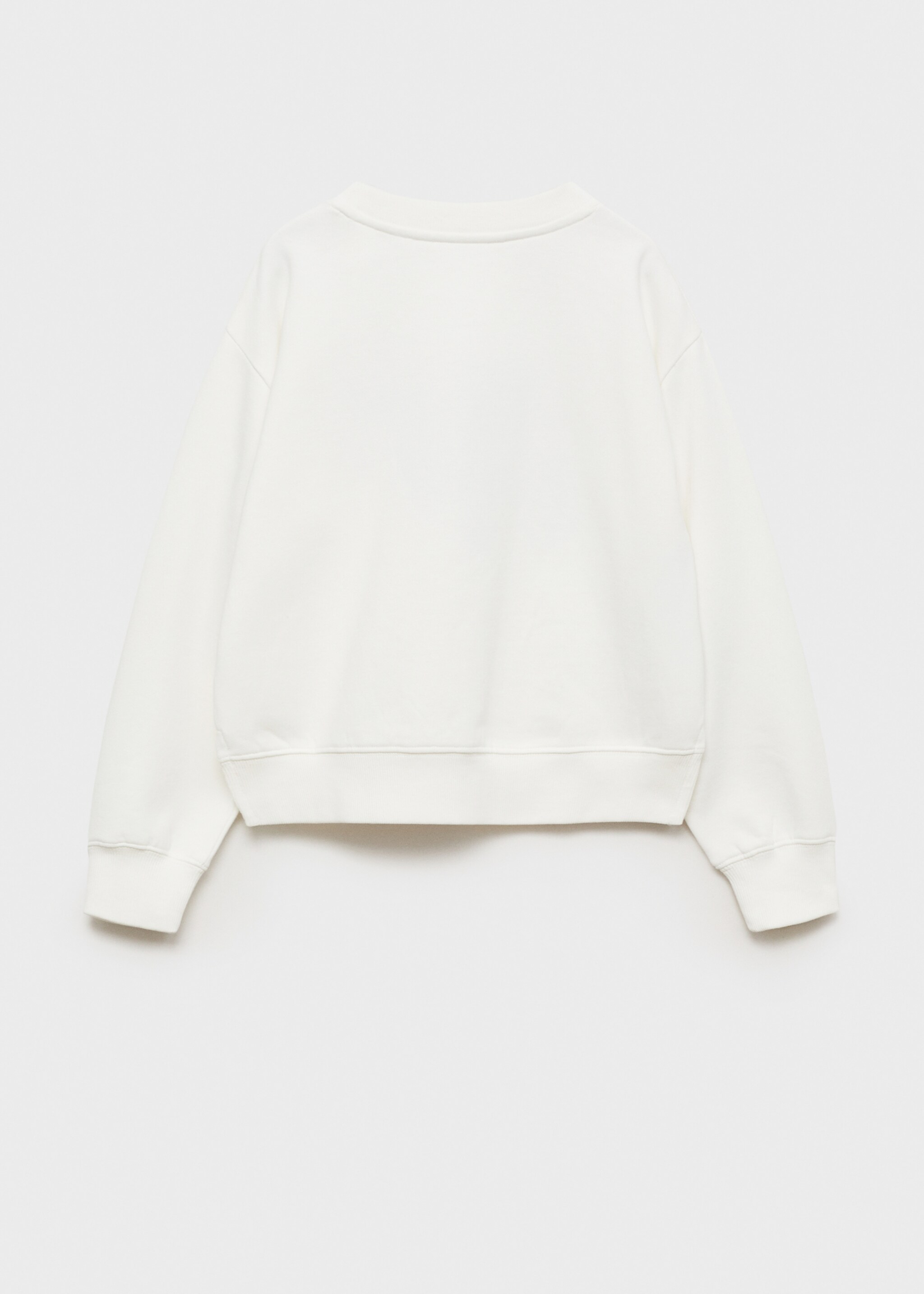 Floral embroidered sweatshirt - Reverse of the article