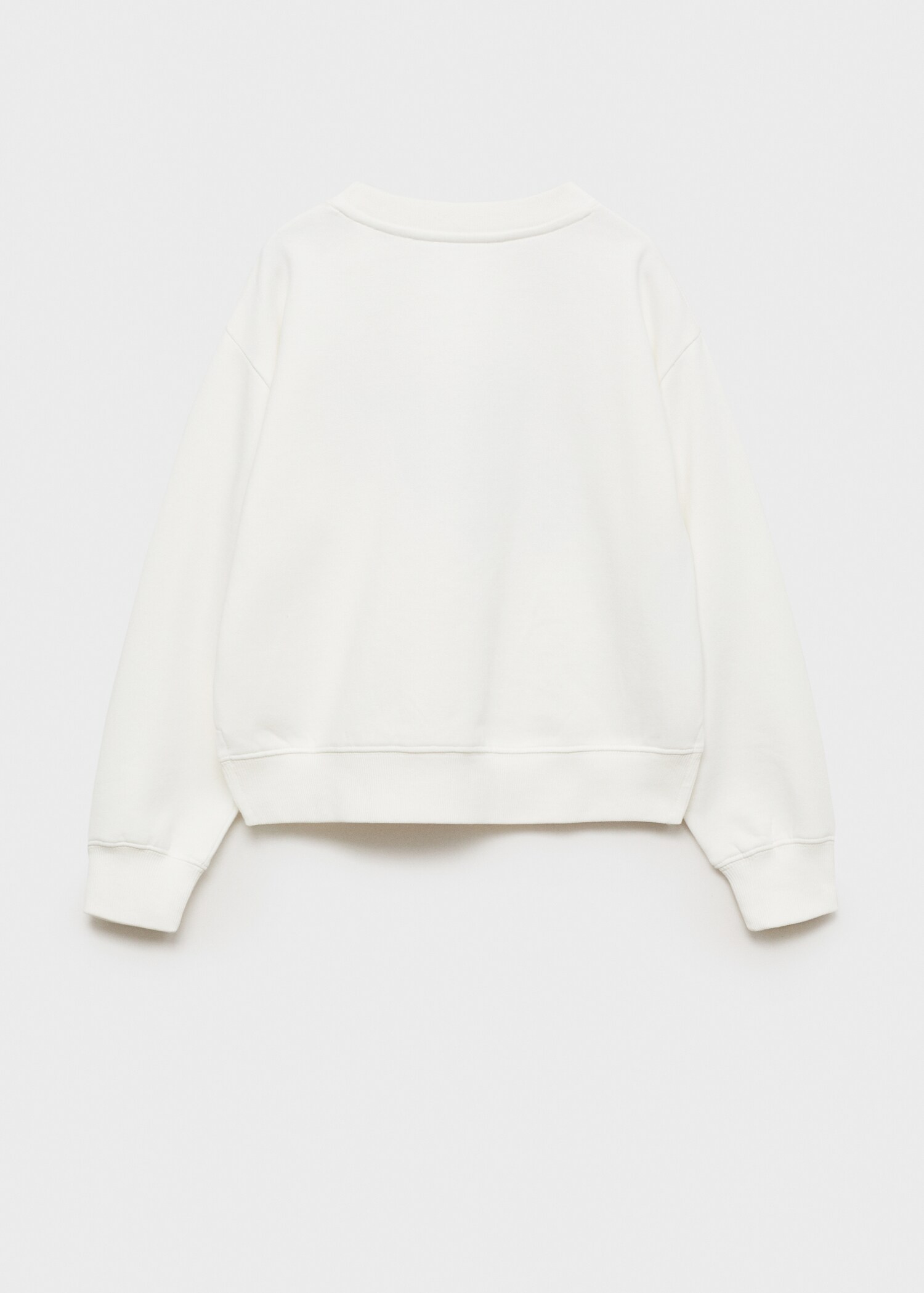 Floral embroidered sweatshirt - Reverse of the article