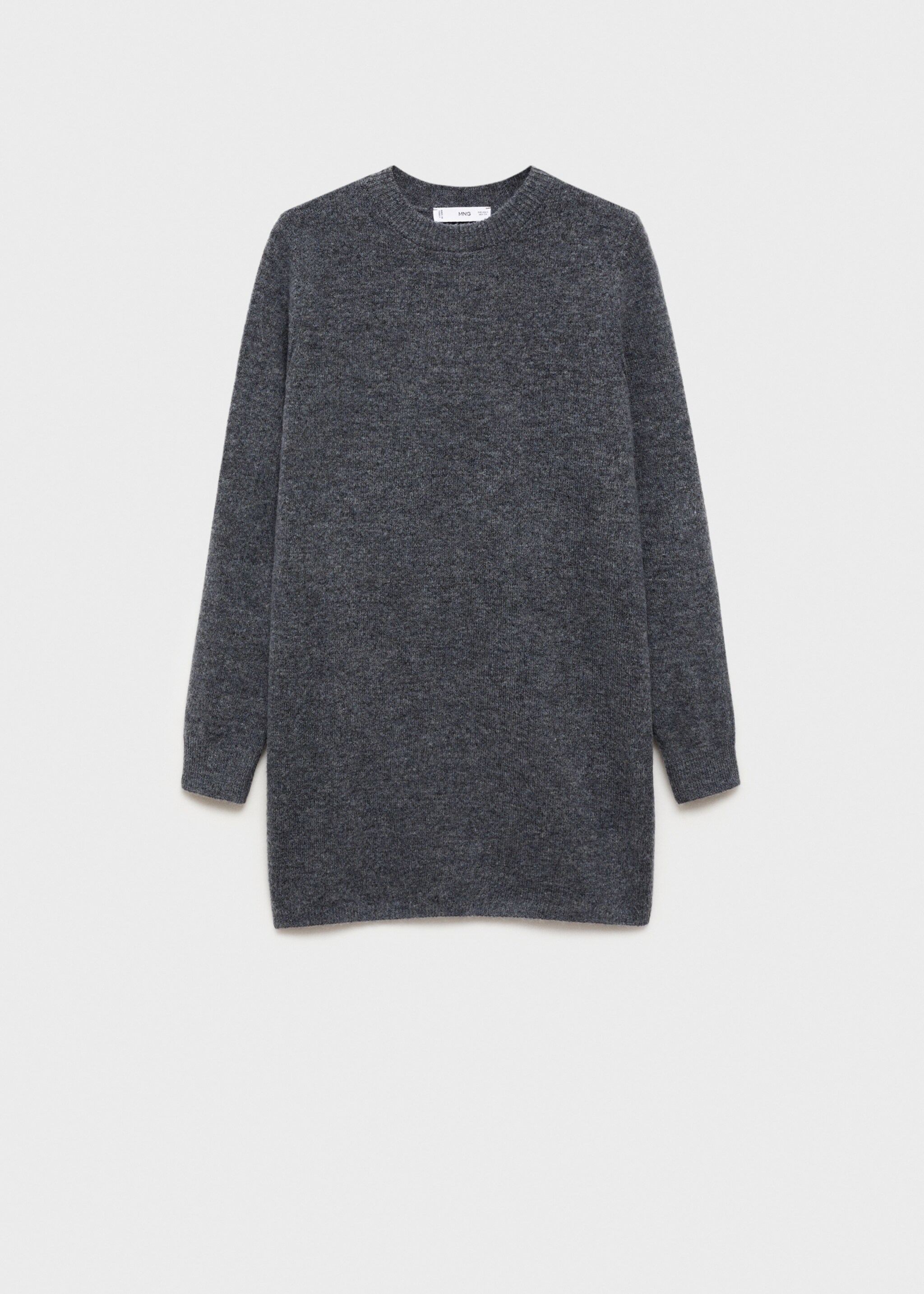 Knitted shift dress - Article without model, Grey. Ref: 77037709-00.