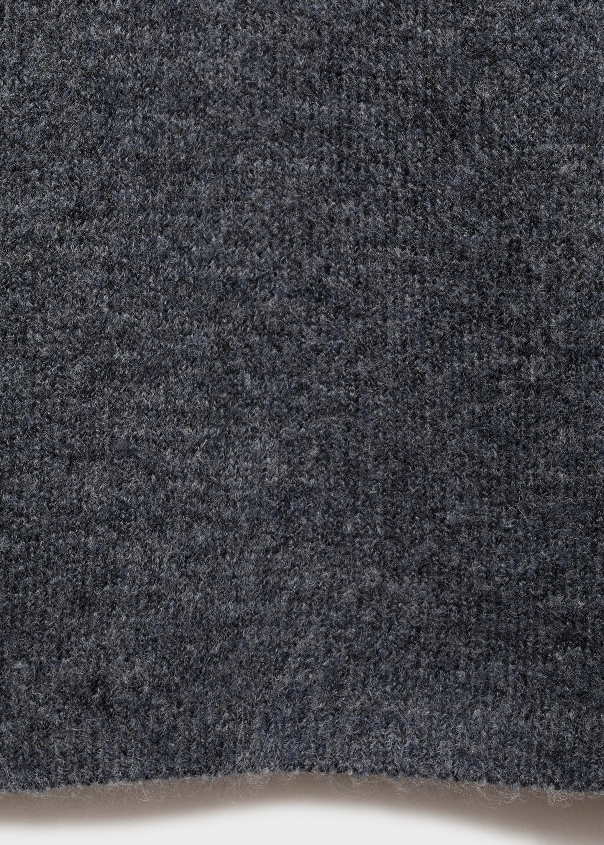 Knitted shift dress - Details of the article 0, Grey. Ref: 77037709-00.