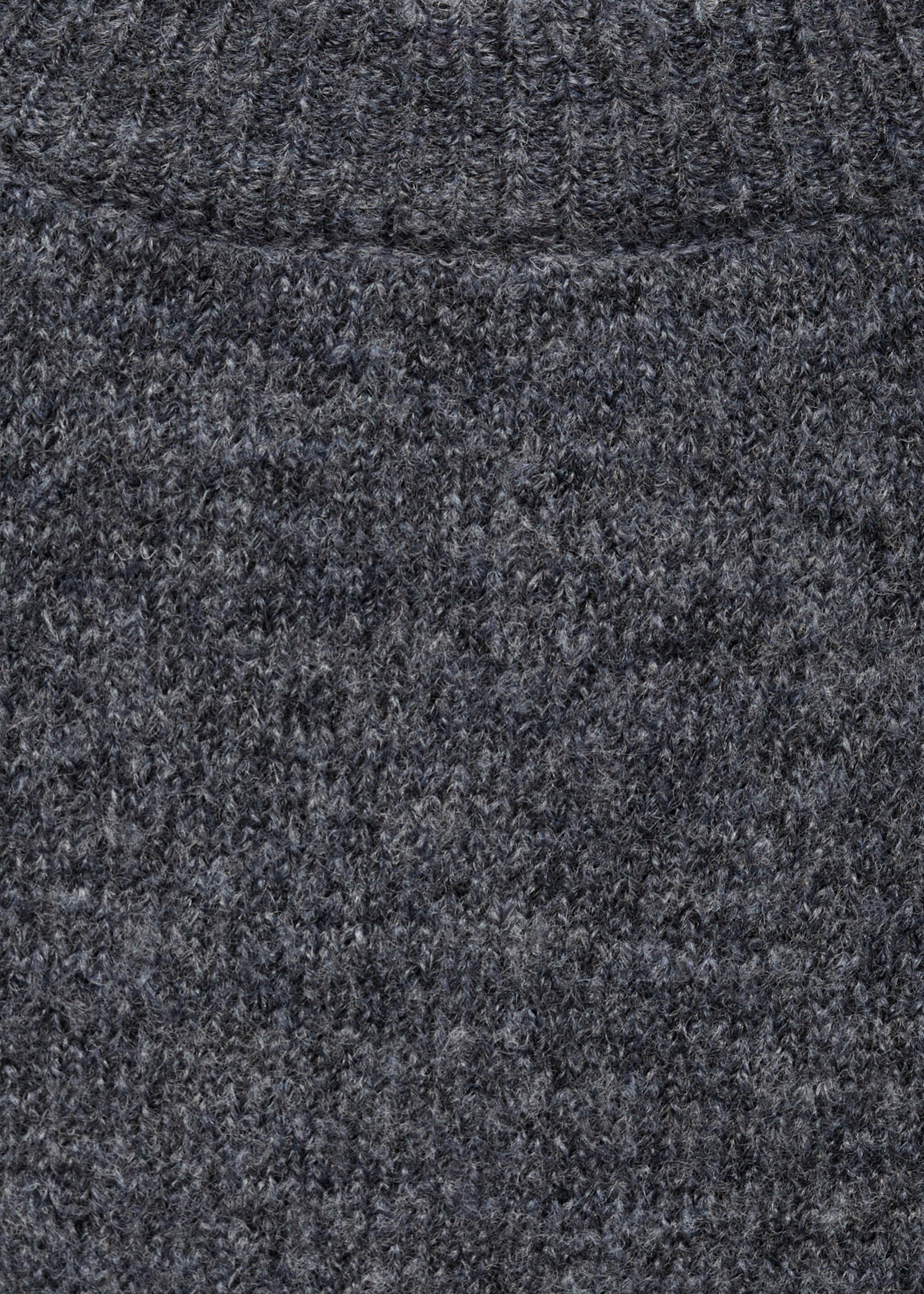 Knitted shift dress - Details of the article 8, Grey. Ref: 77037709-00.