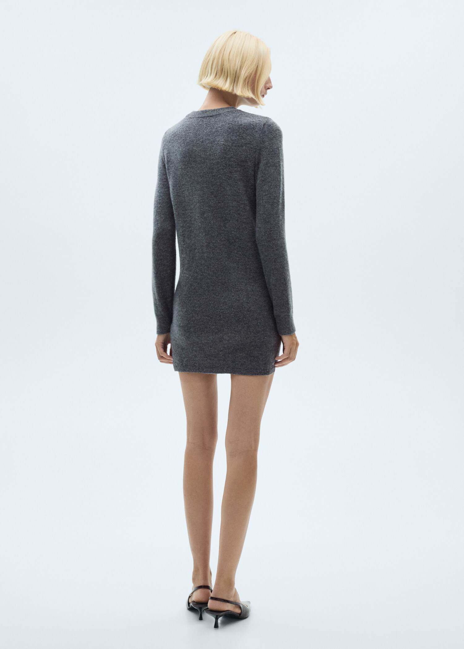 Knitted shift dress - Reverse of the article