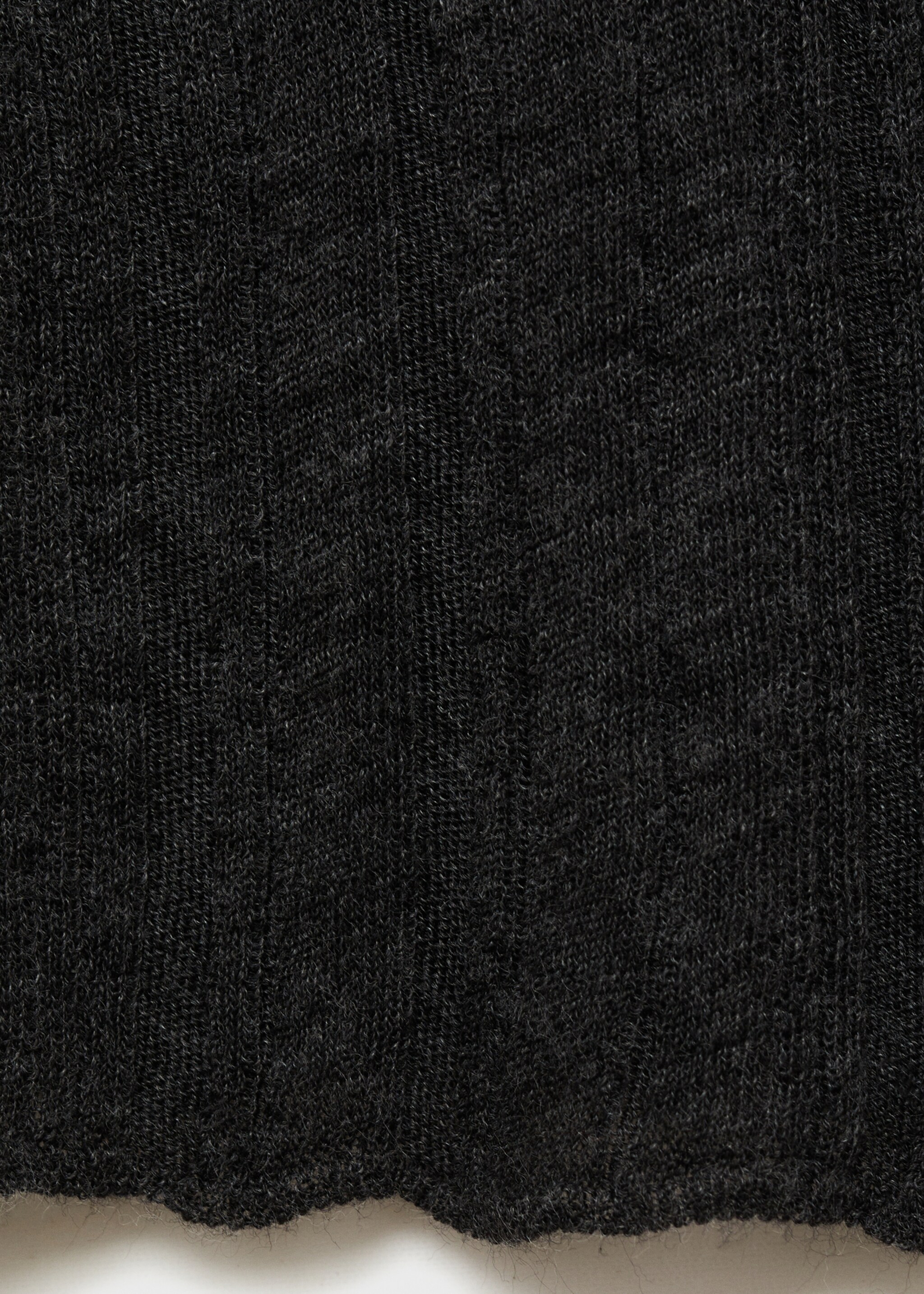 Strickjacke mit Knöpfen - Detail des Artikels 0, Dunkelgrau meliert. Ref: 77037714-00.