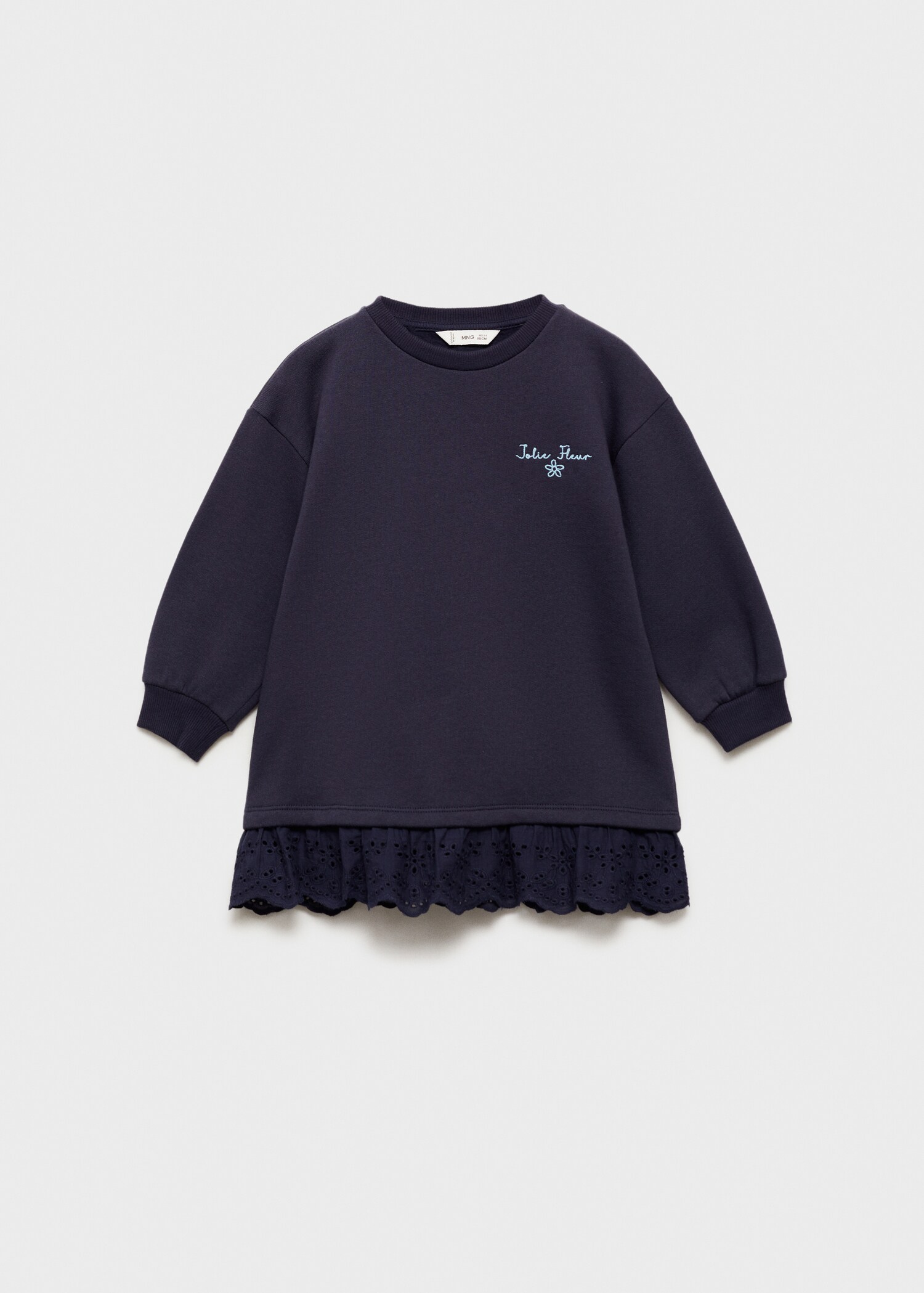 Robe sweat-shirt brodée - Article sans modèle