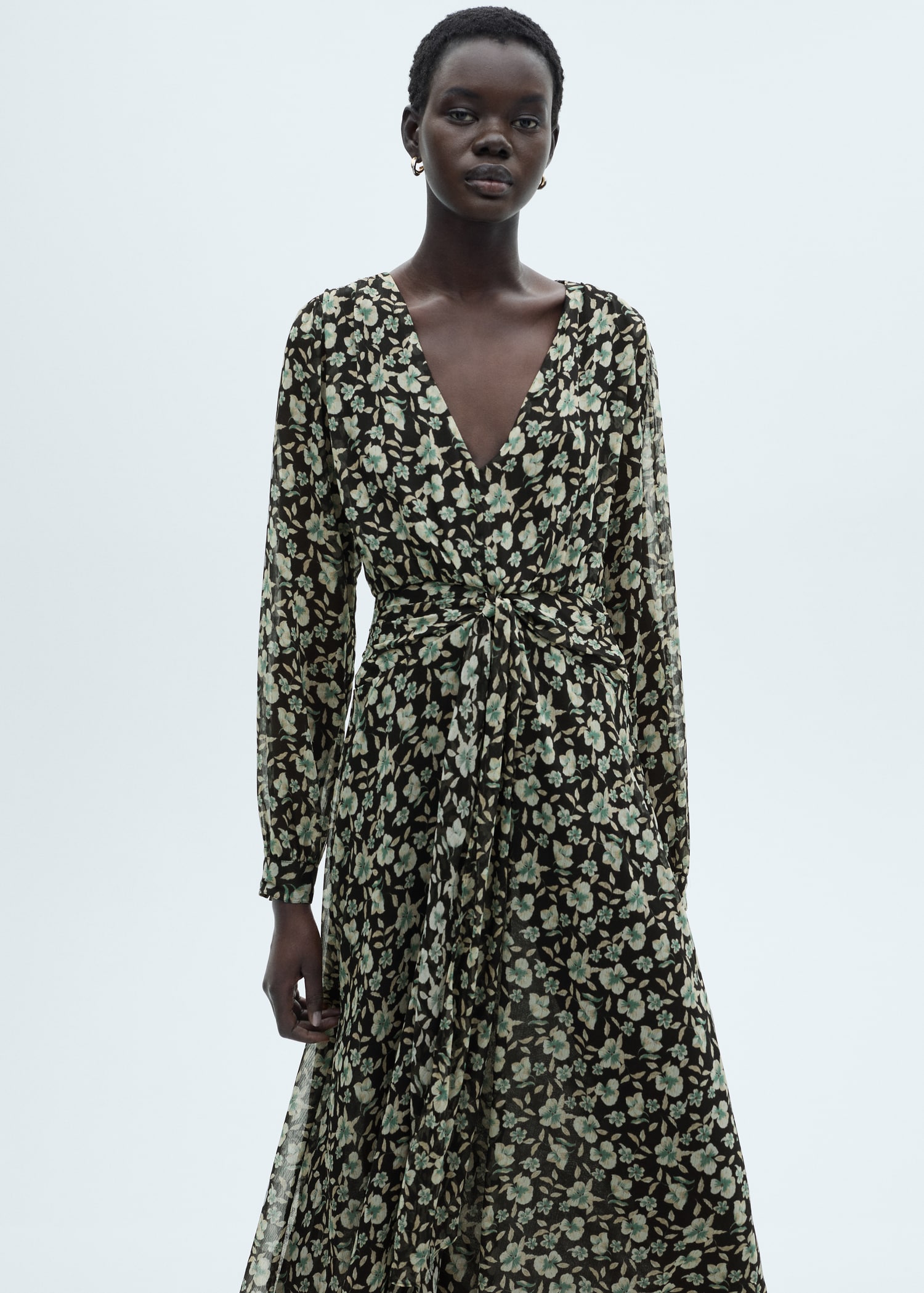 Robe Fleurie Robe Mango France Robe En Gaze à Fleurs