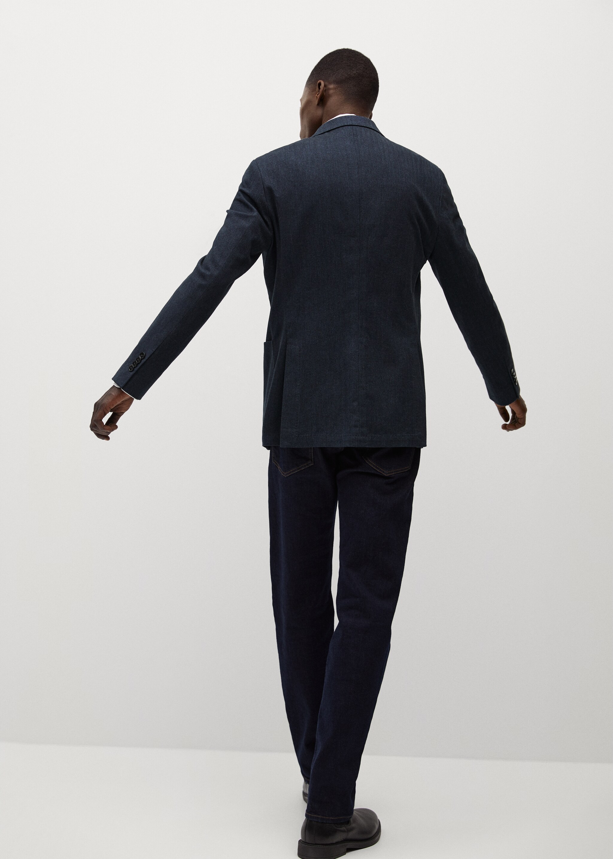 Americana slim fit algodón  - Reverso del artículo