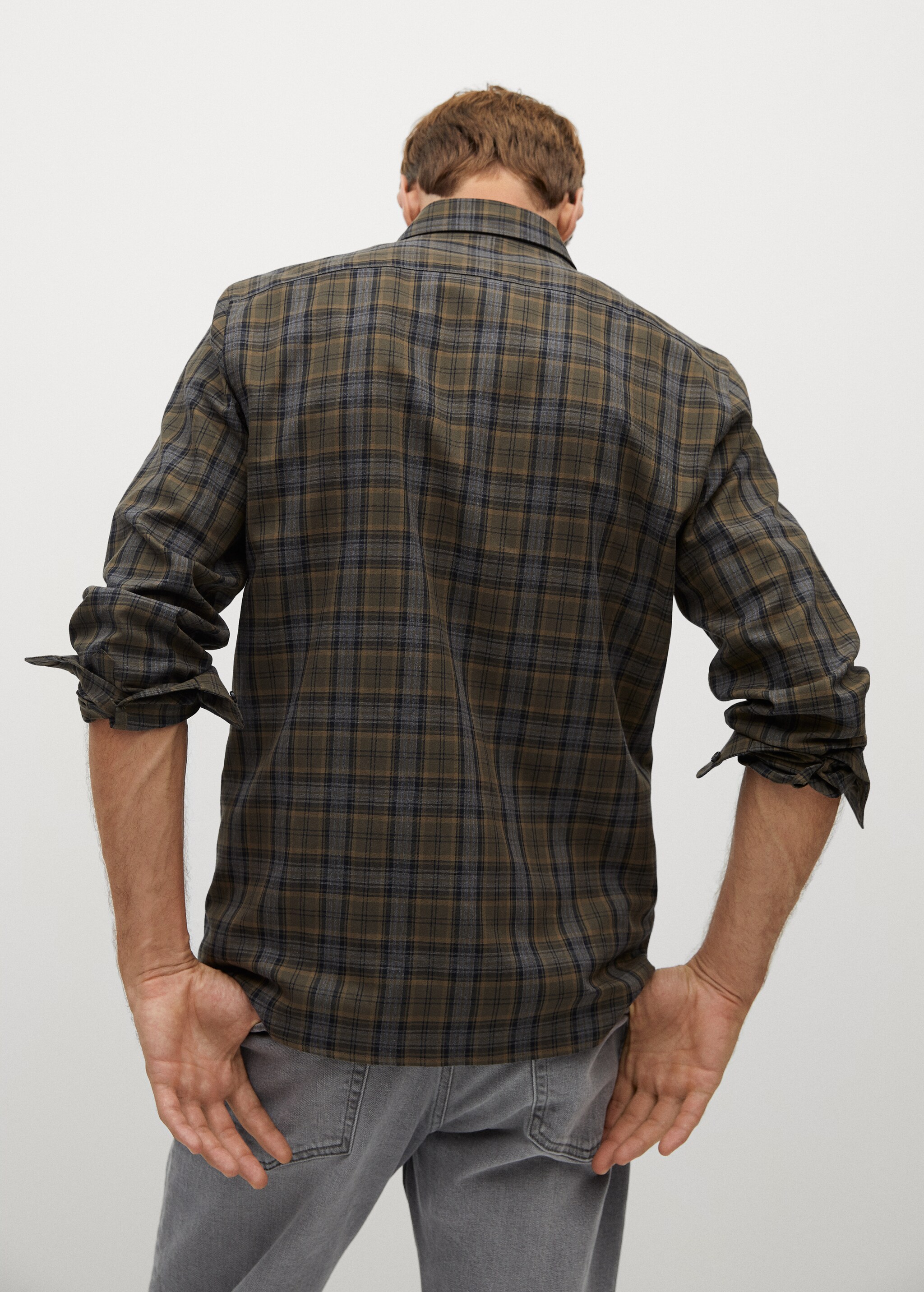 Pantalón cuadros 100% algodón - Reverso del artículo