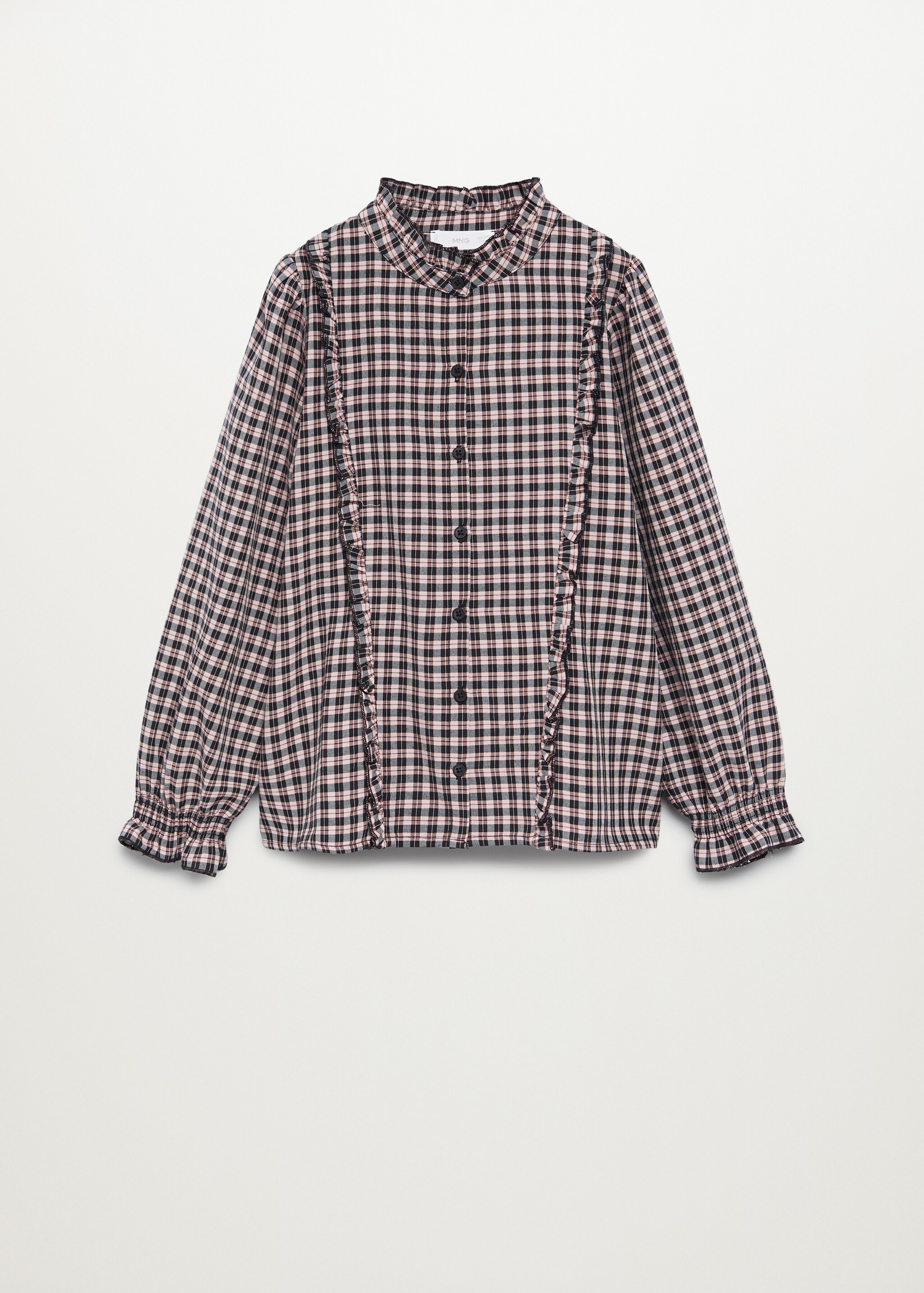 Checked frills shirt - Article without model