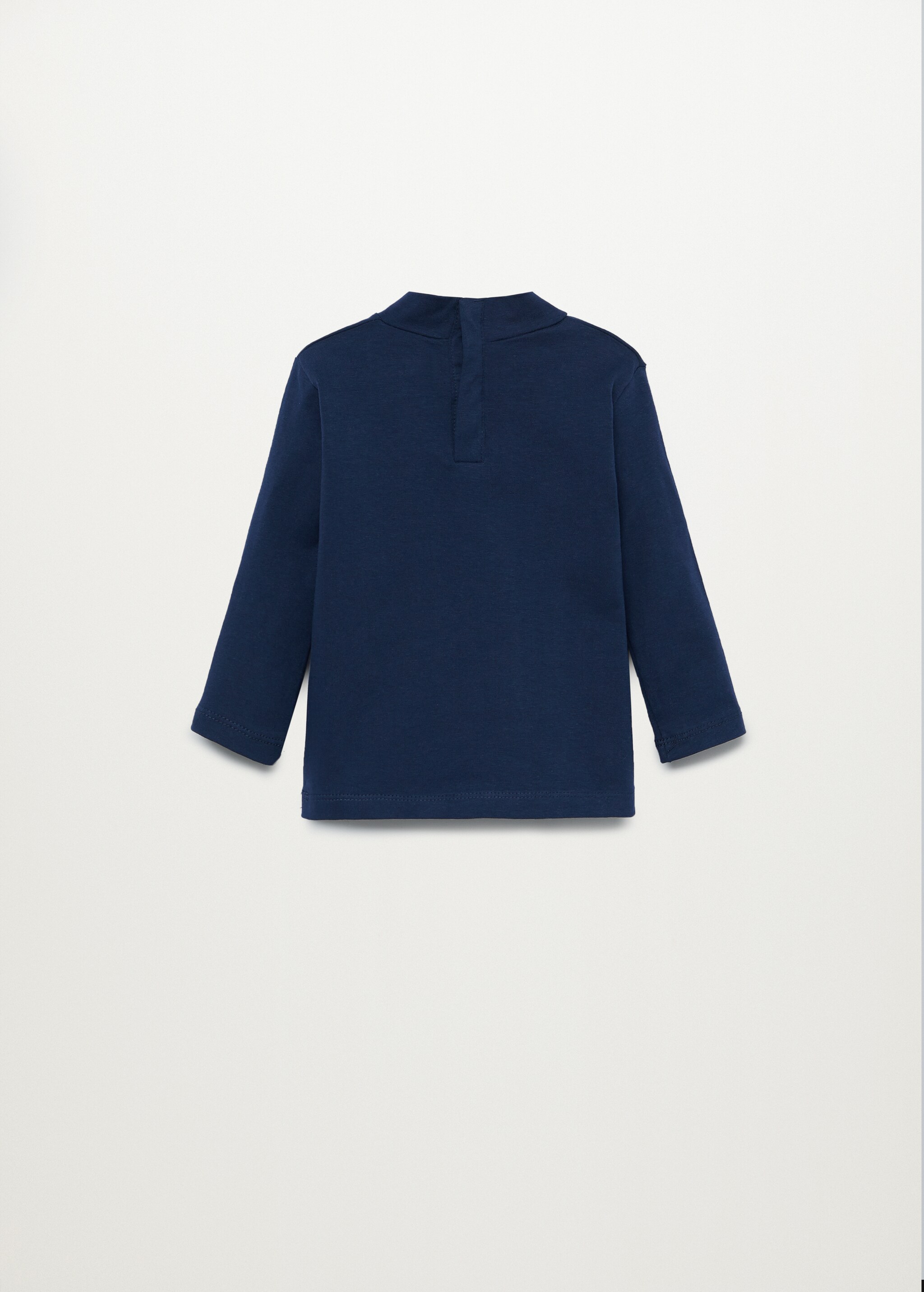 Camiseta algodón orgánico cuello alto - Reverso del artículo