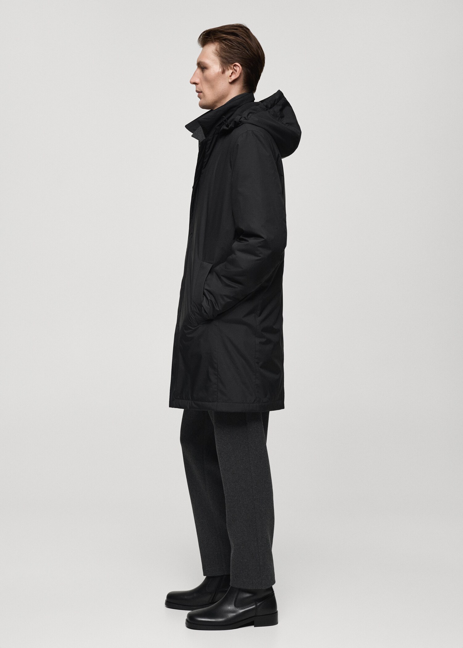 Water-repellent quilted parka - Details of the article 2