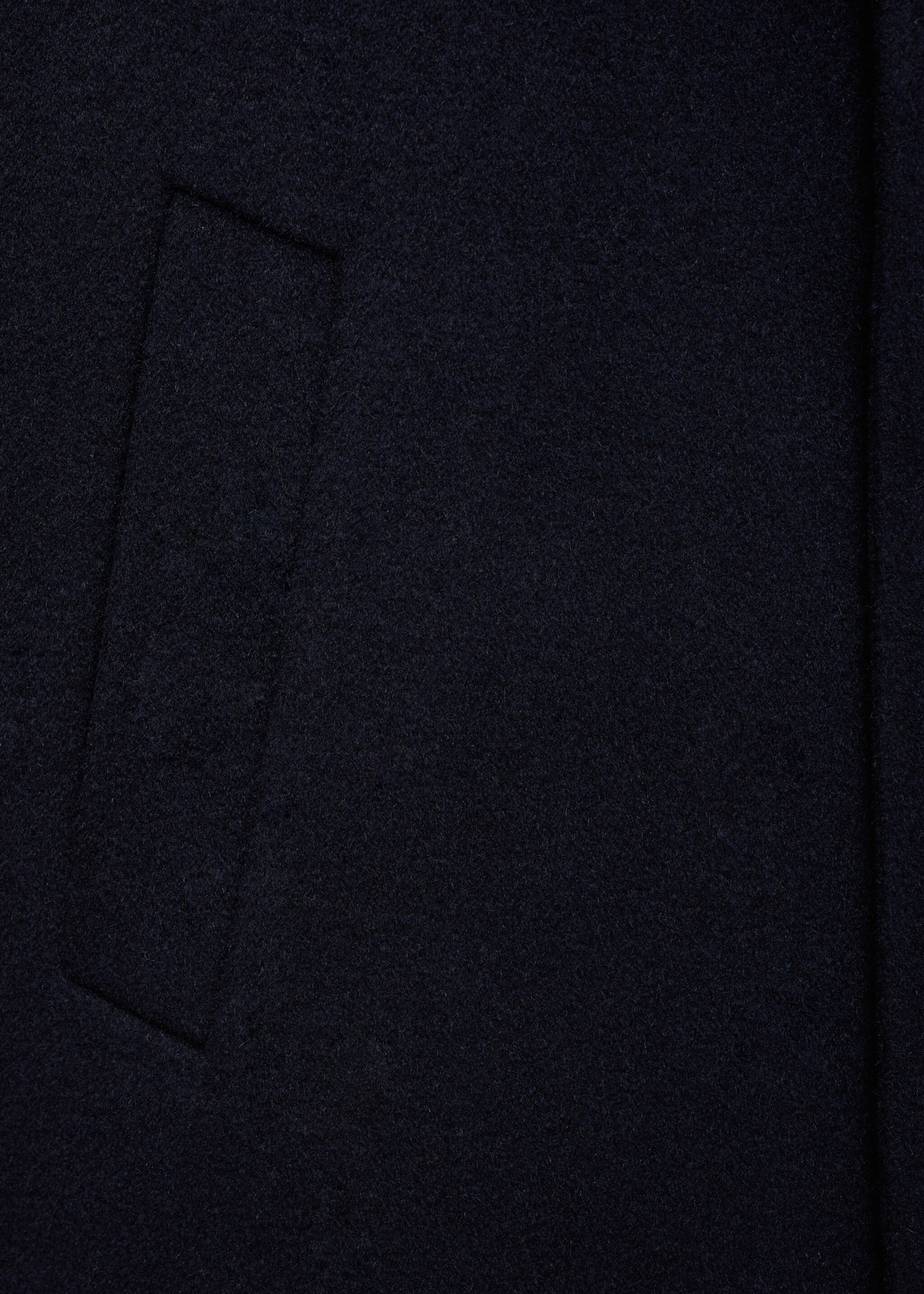Handmade wool coat - Details of the article 0, Dark Navy. Ref: 77037913-00.