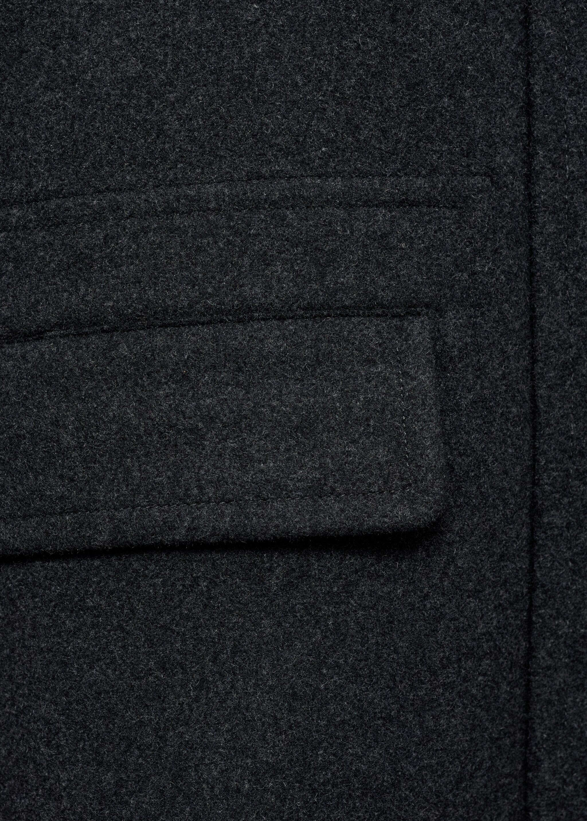 Wollmantel mit Taschen - Detail des Artikels 0, Anthrazit. Ref: 77037914-00.
