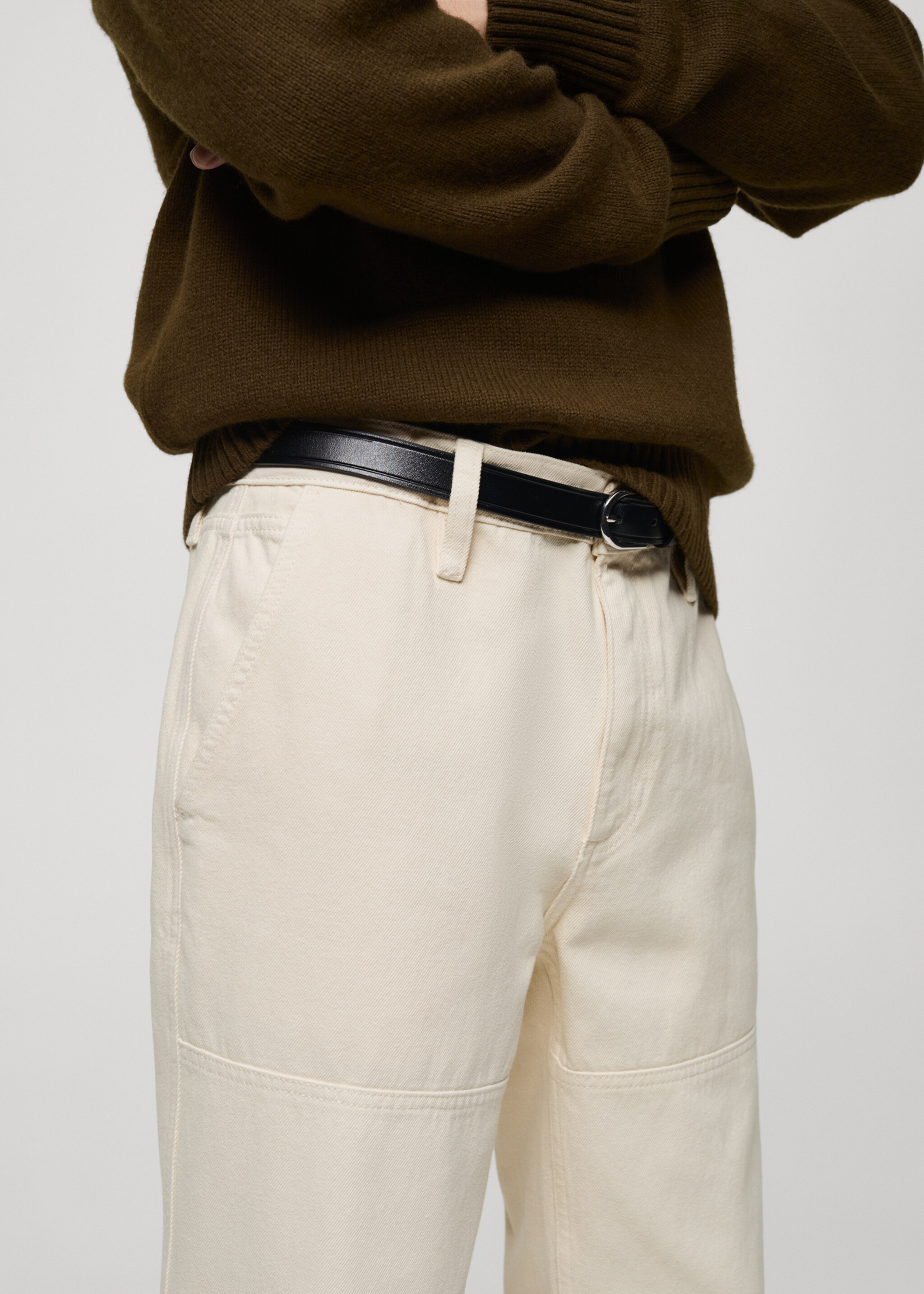 Regular-fit jeans with seam detail - Details of the article 1