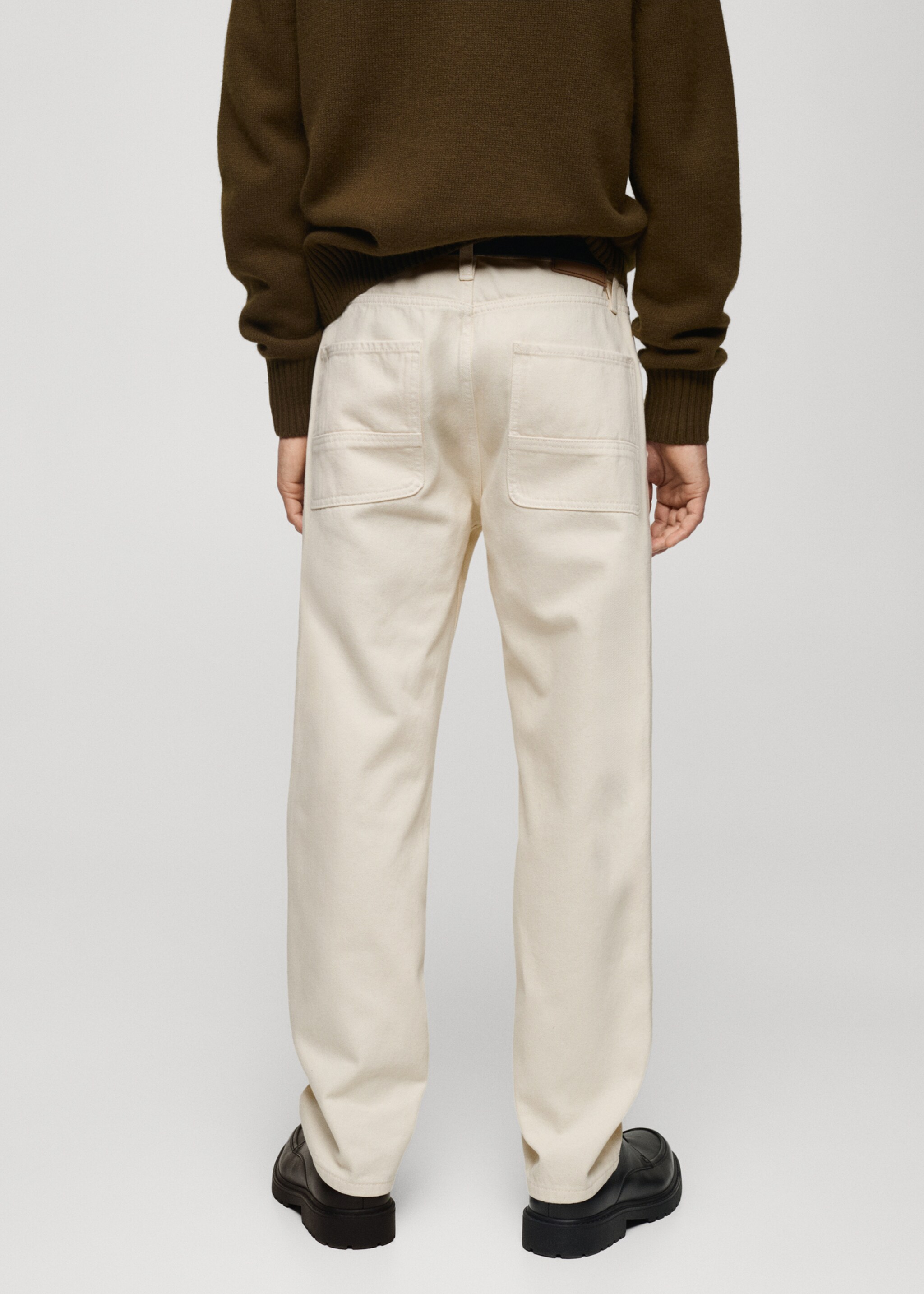 Regular-fit jeans with seam detail - Reverse of the article