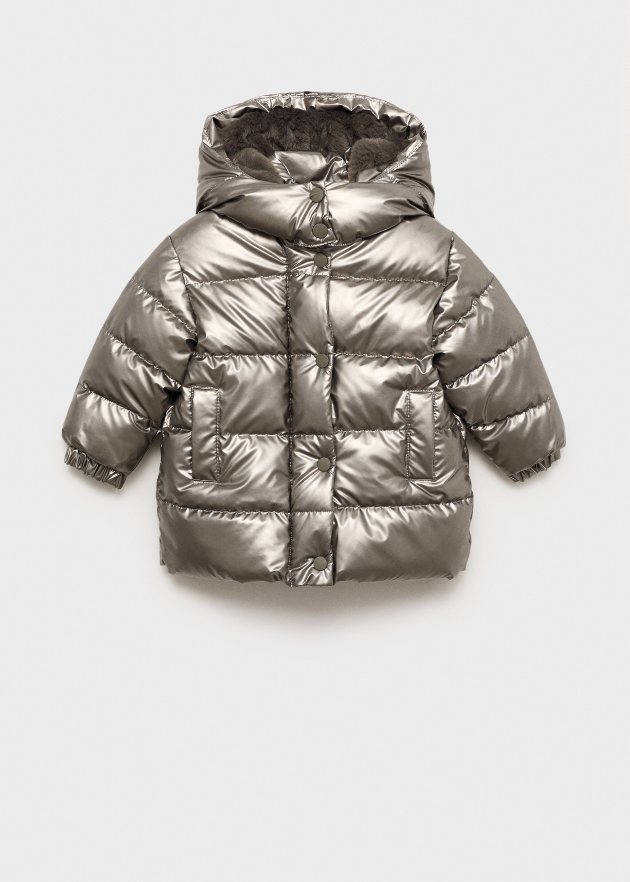 Quilted jacket - Article without model, Silver. Ref: 77037923-00.