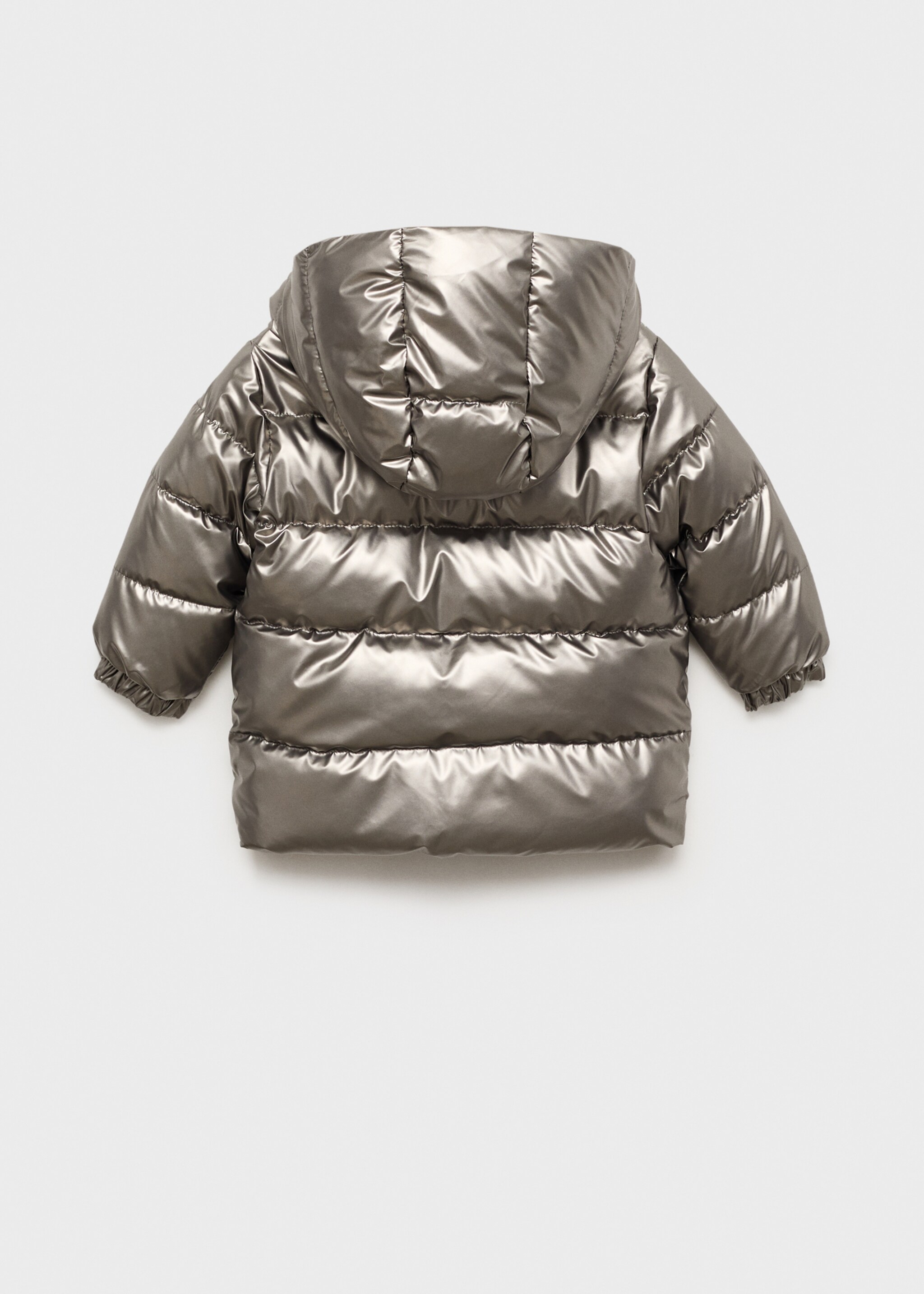 Quilted jacket - Reverse of the article, Silver. Ref: 77037923-00.