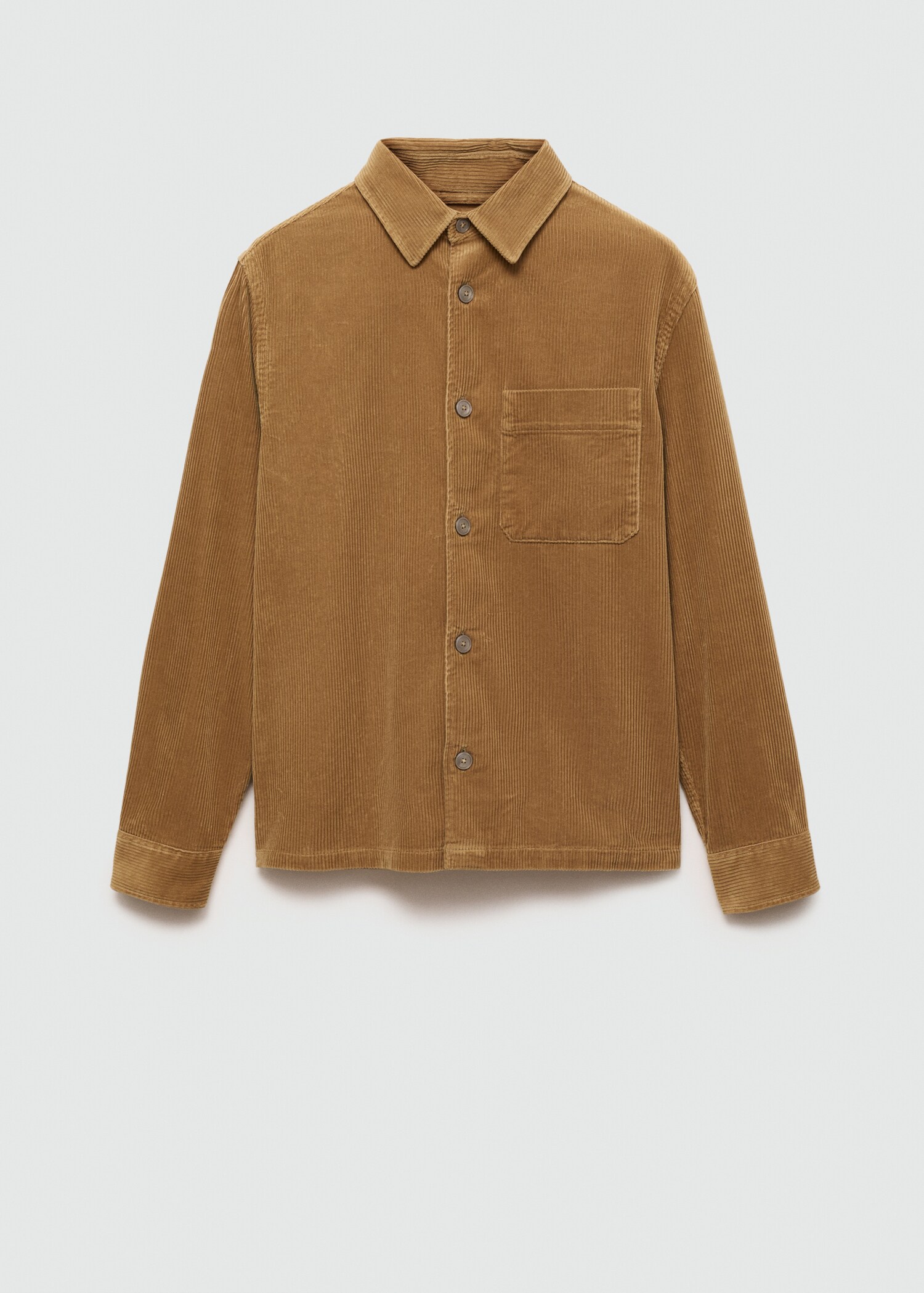 Corduroy overshirt with pockets - Article without model