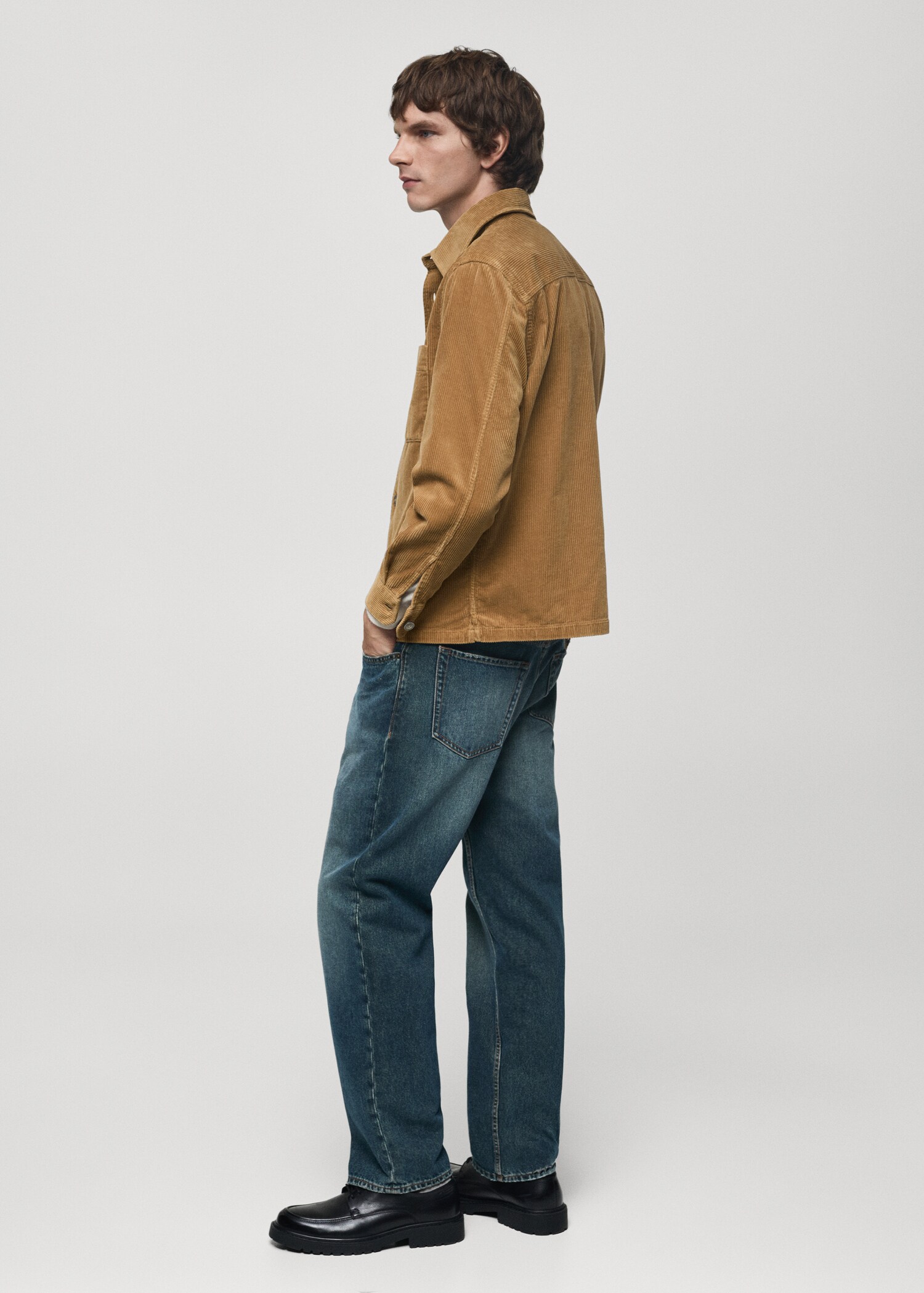 Corduroy overshirt with pockets - Details of the article 2