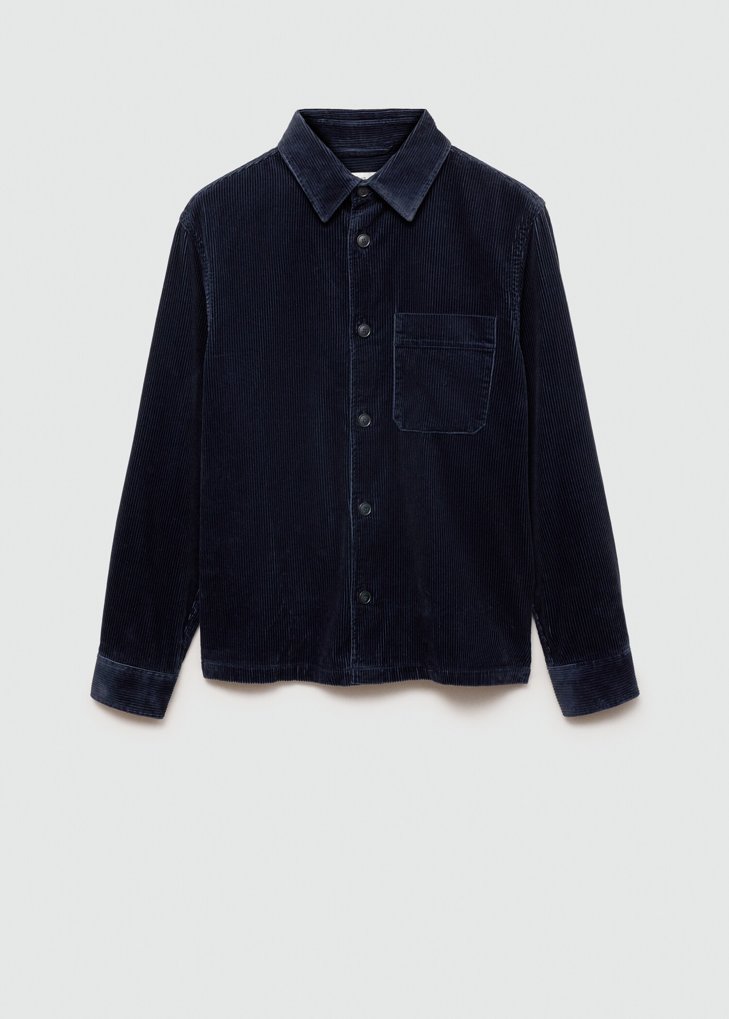 Corduroy overshirt with pockets - Article without model