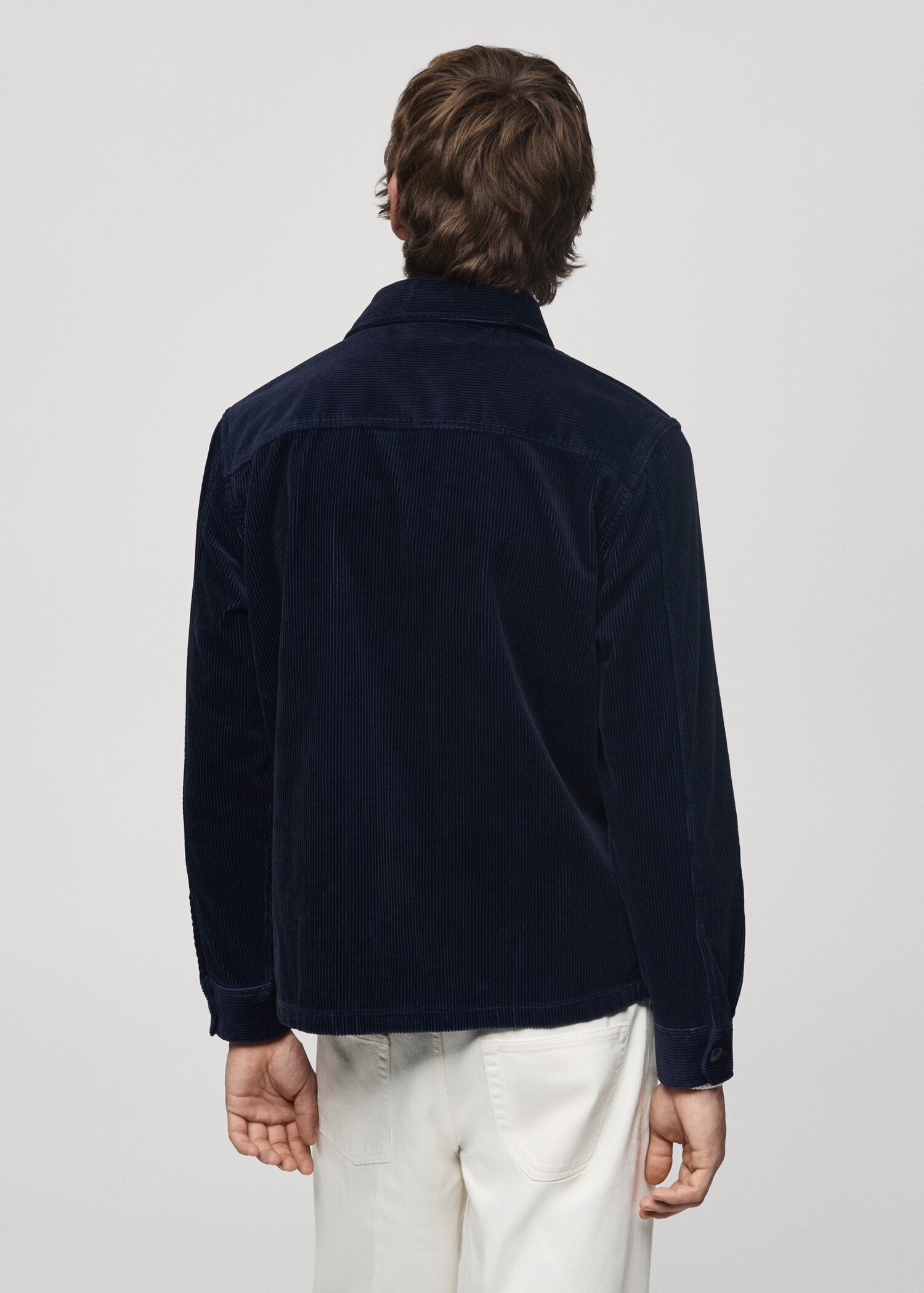 Corduroy overshirt with pockets - Reverse of the article