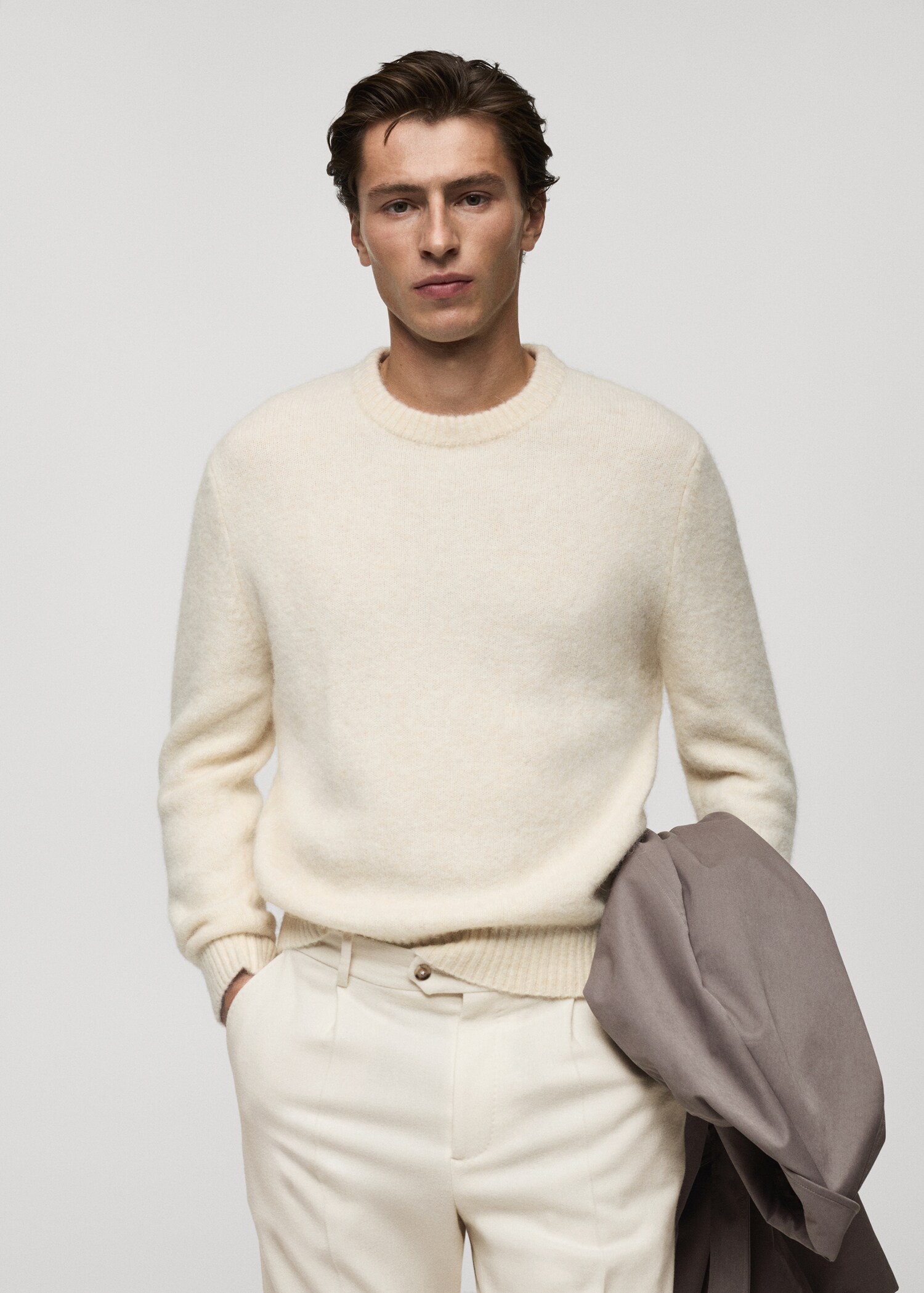 Pullover misto lana e alpaca - Piano medio