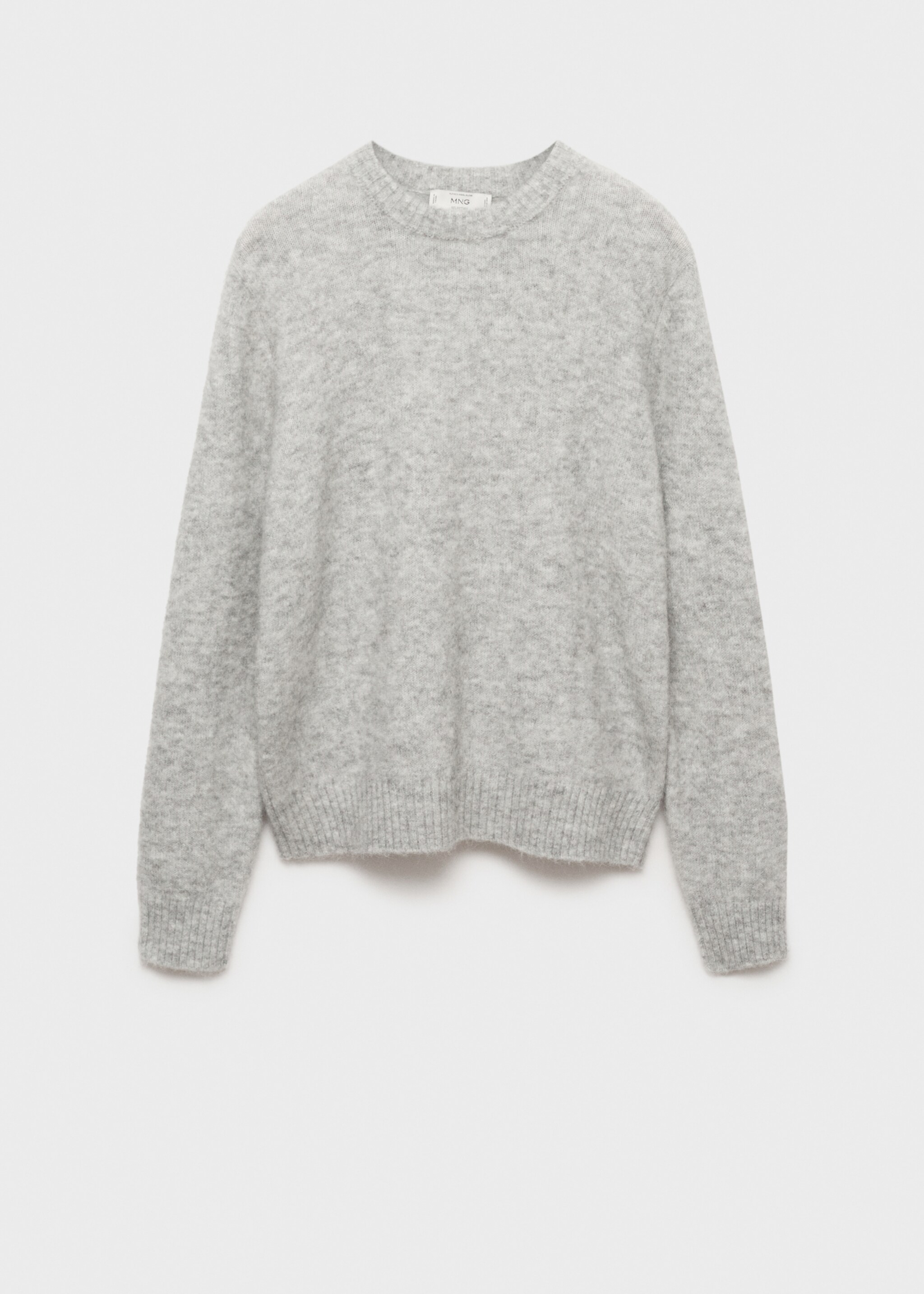 Pull-over laine et alpaga mélangés - Article sans modèle, Gris. Ref: 77037929-00.
