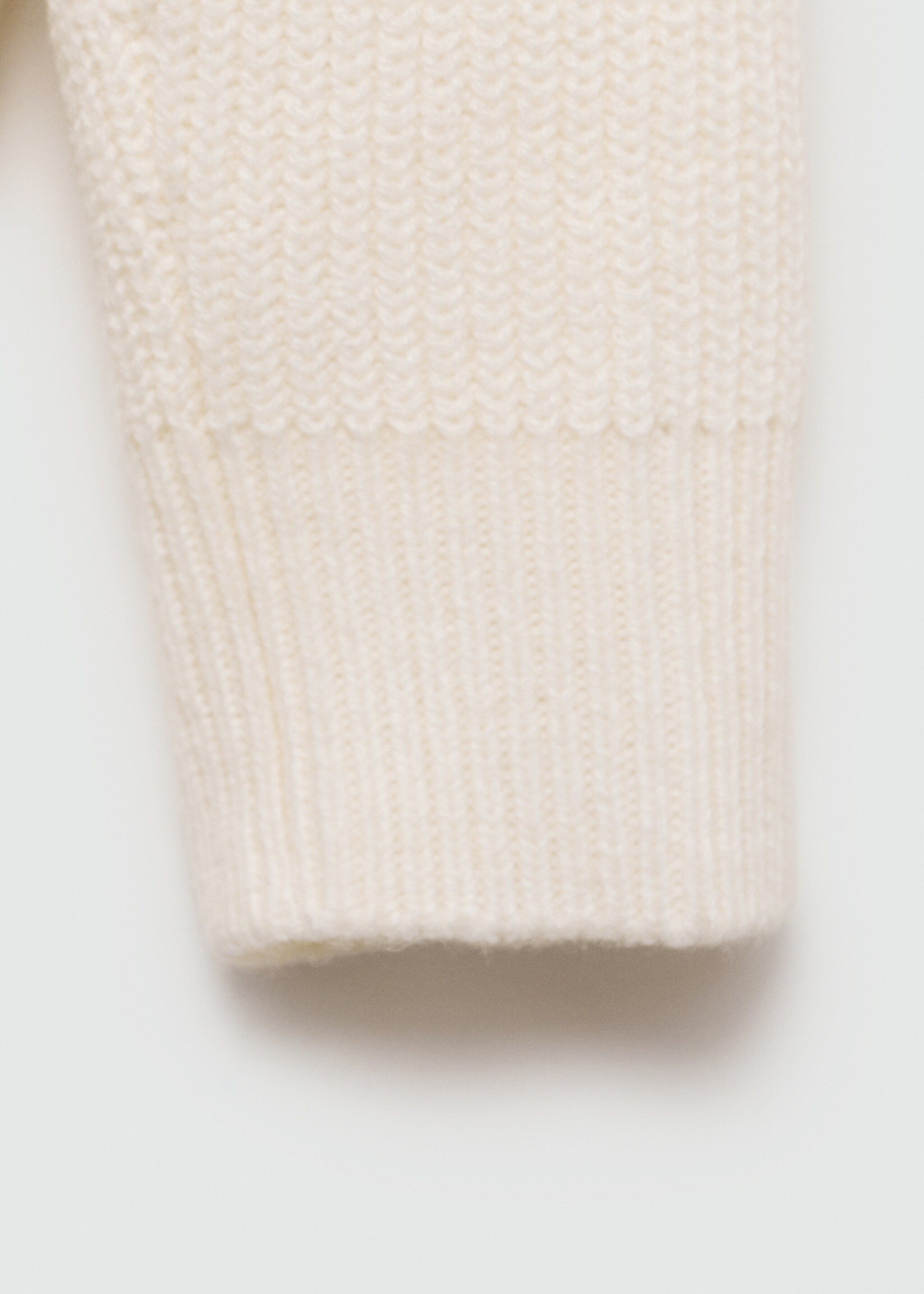 Cardigan maglia spessa relaxed-fit - Dettaglio dell'articolo 0, Bianco sporco. Ref: 77037930-00.