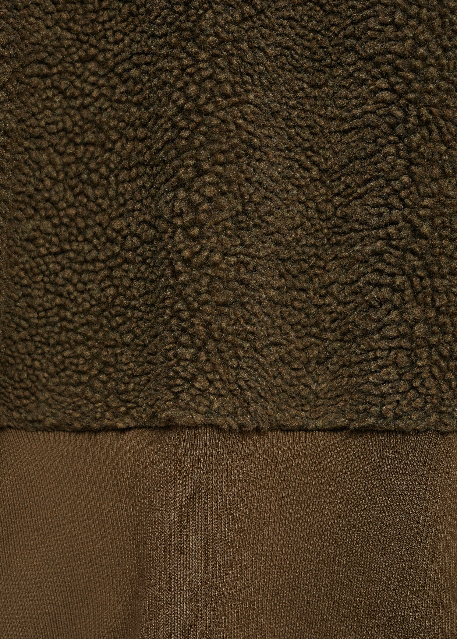 Sweat-shirt effet moutonné fermeture Éclair - Détail de l'article 0