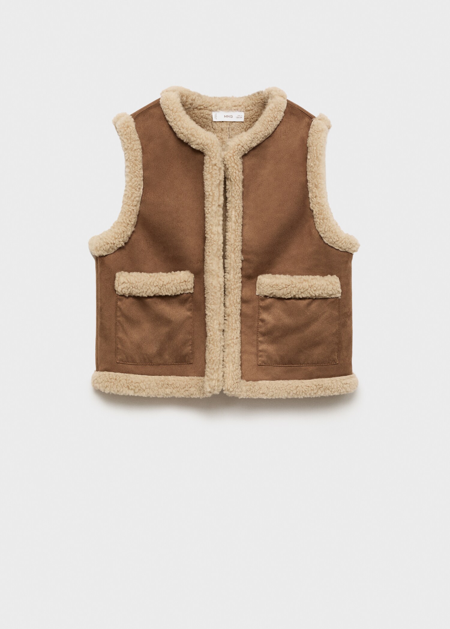 Shearling-effect gilet - Article without model