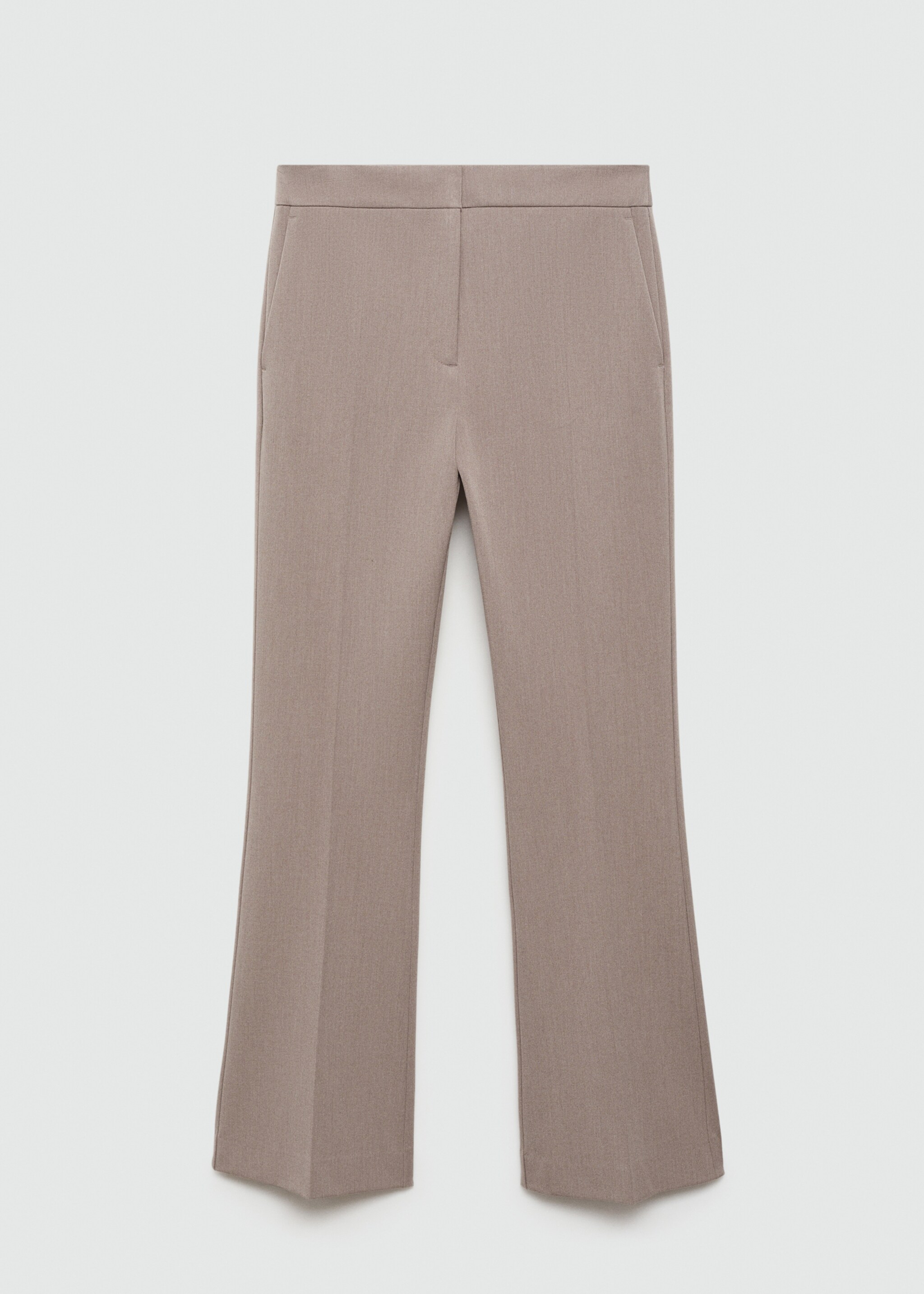 Flared flowing trousers - Article without model, Medium Brown. Ref: 77038266-00.