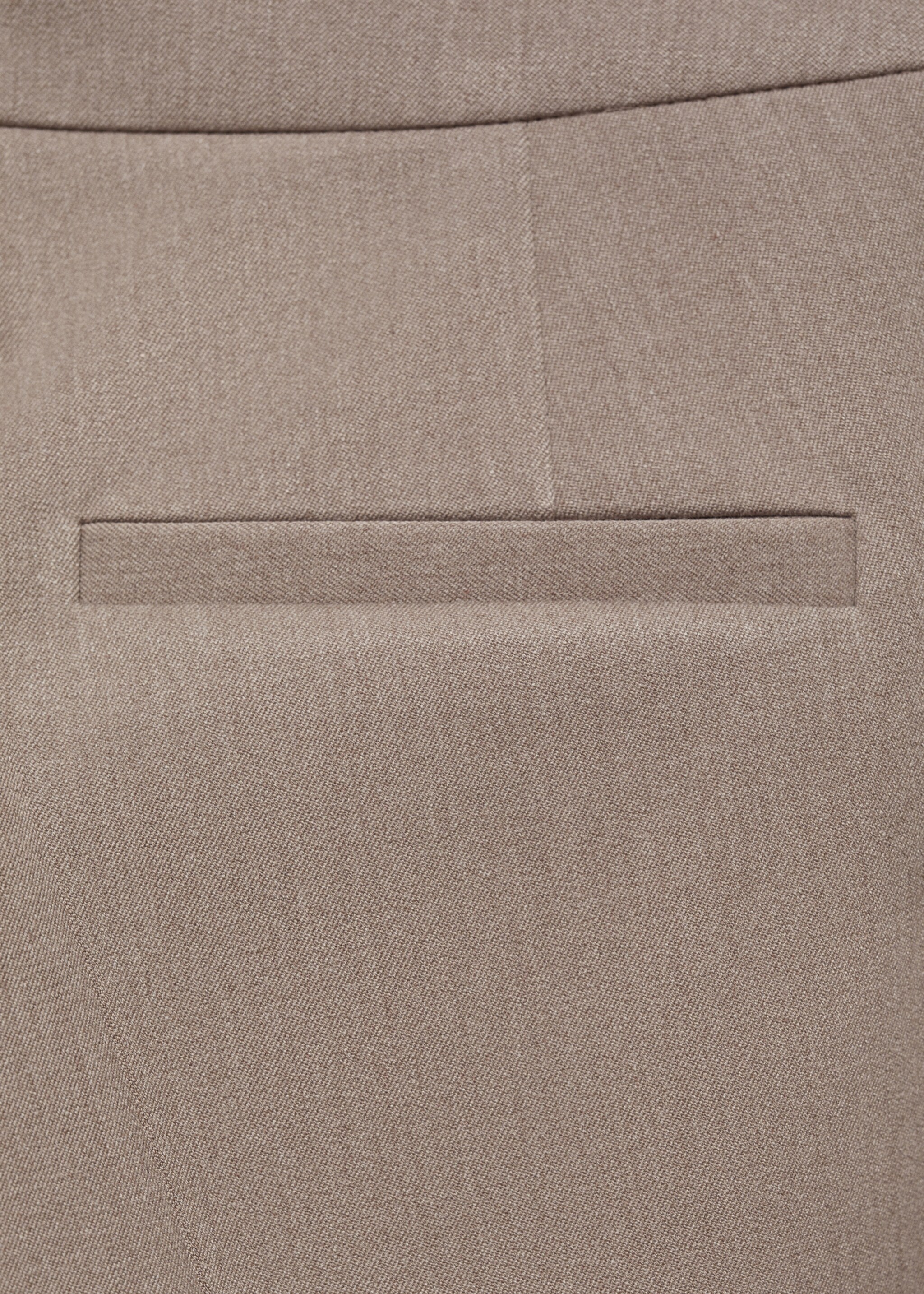 Flared flowing trousers - Details of the article 0, Medium Brown. Ref: 77038266-00.