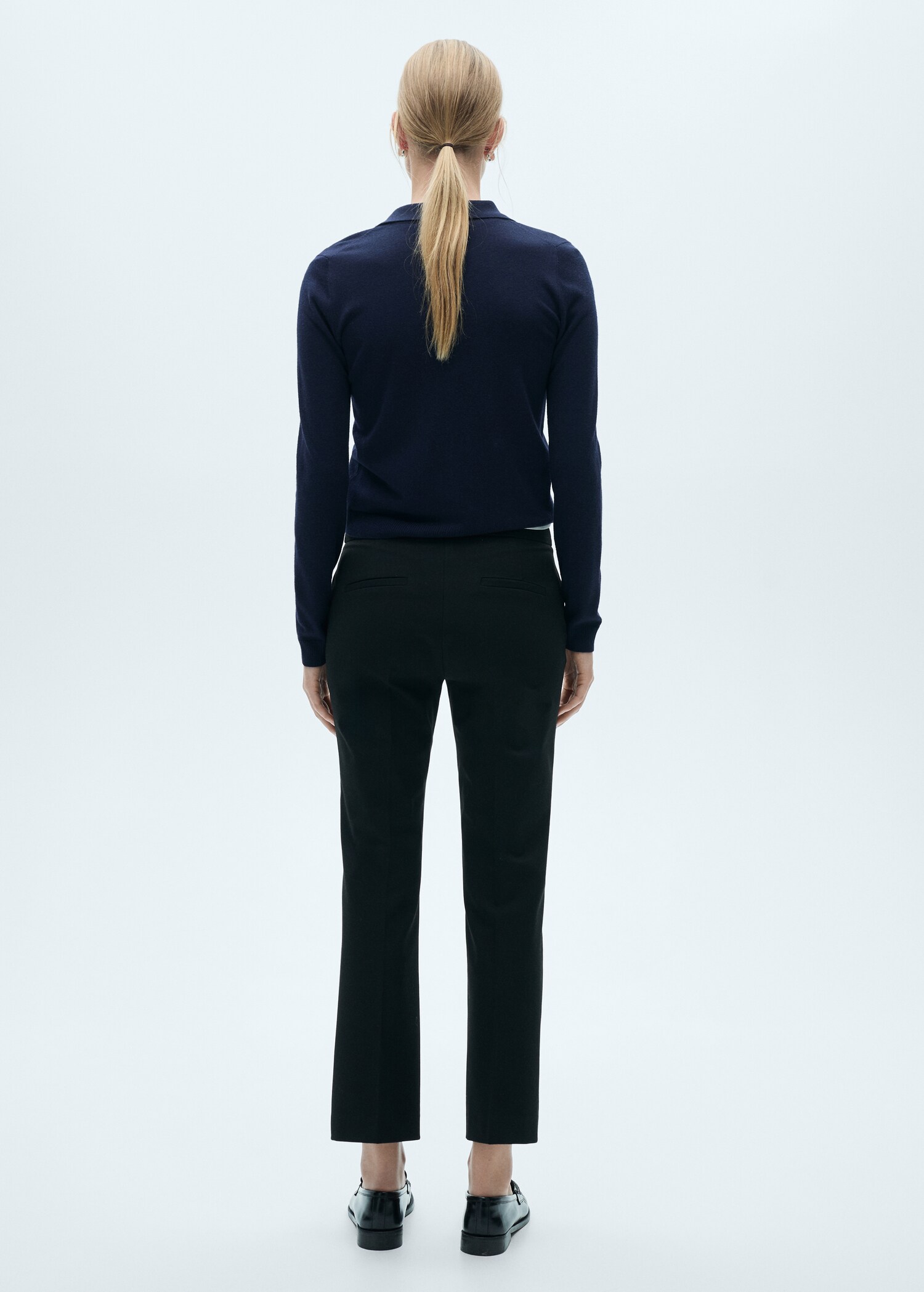 Flared flowing trousers - Reverse of the article