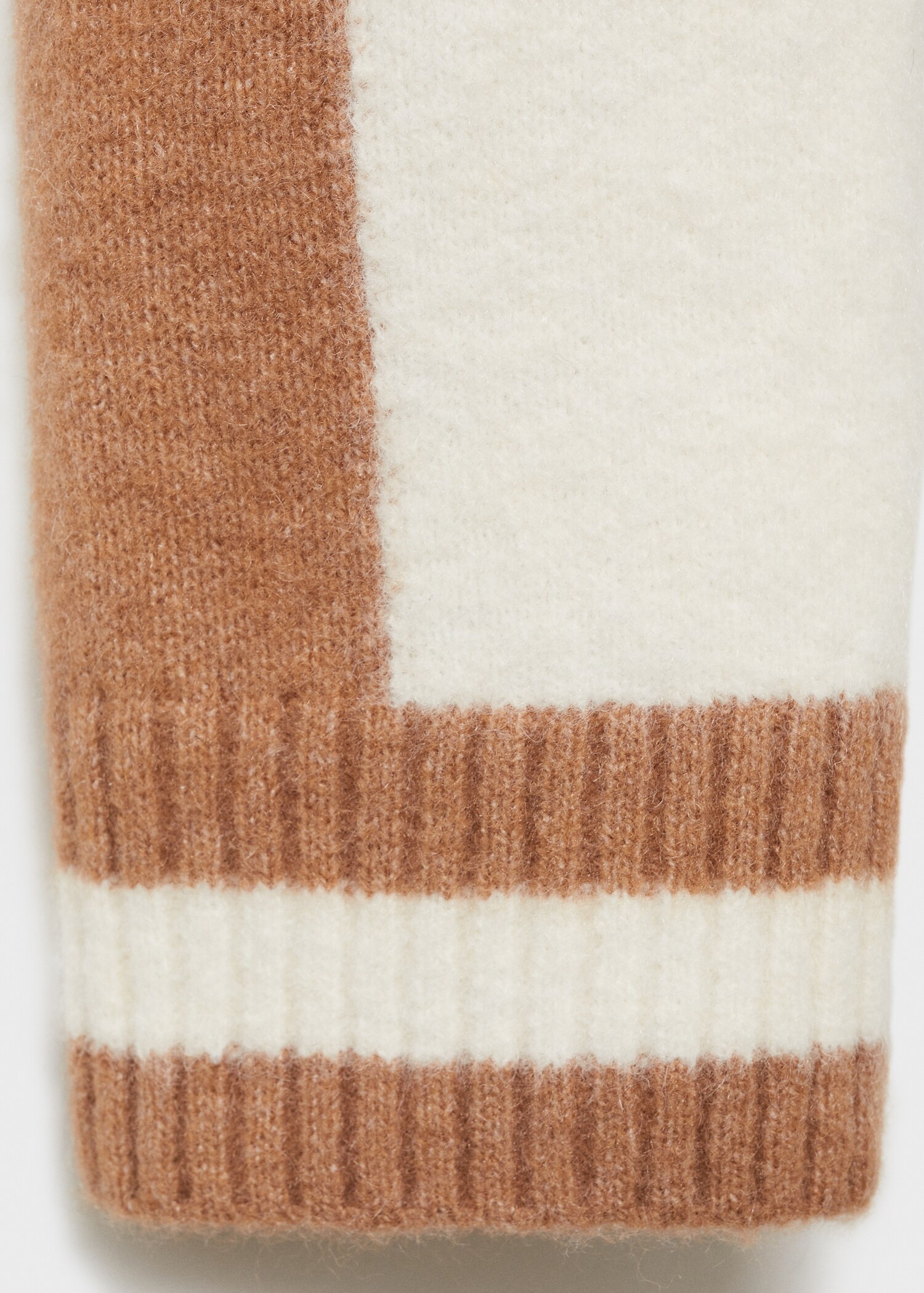 Striped sweater with zip - Details of the article 0