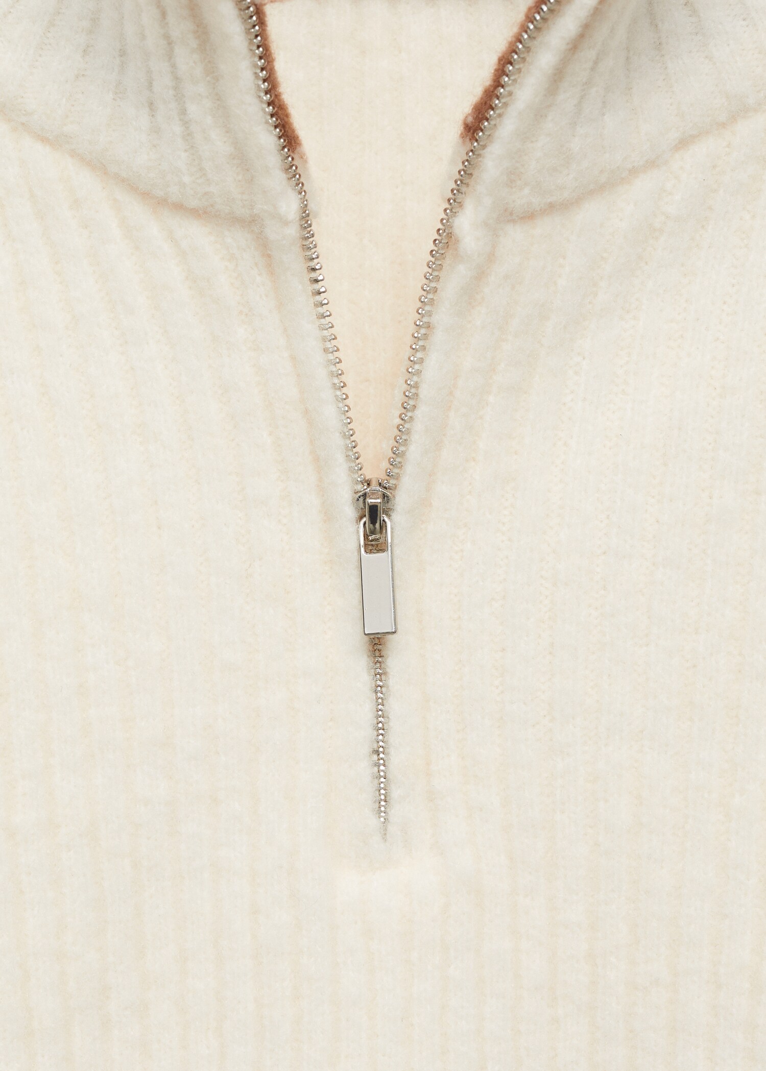 Striped sweater with zip - Details of the article 8