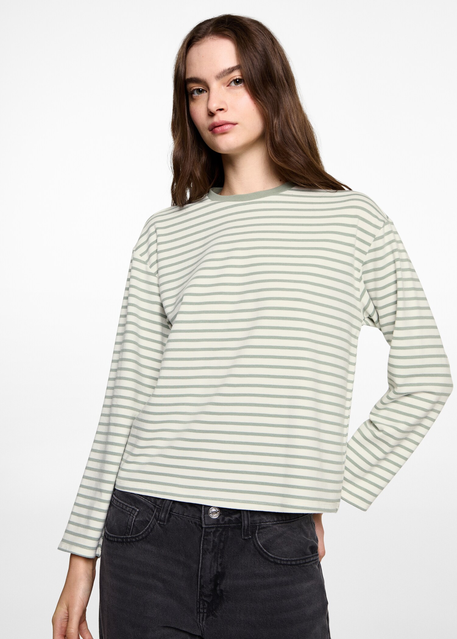 Striped long sleeves t-shirt - Medium plane