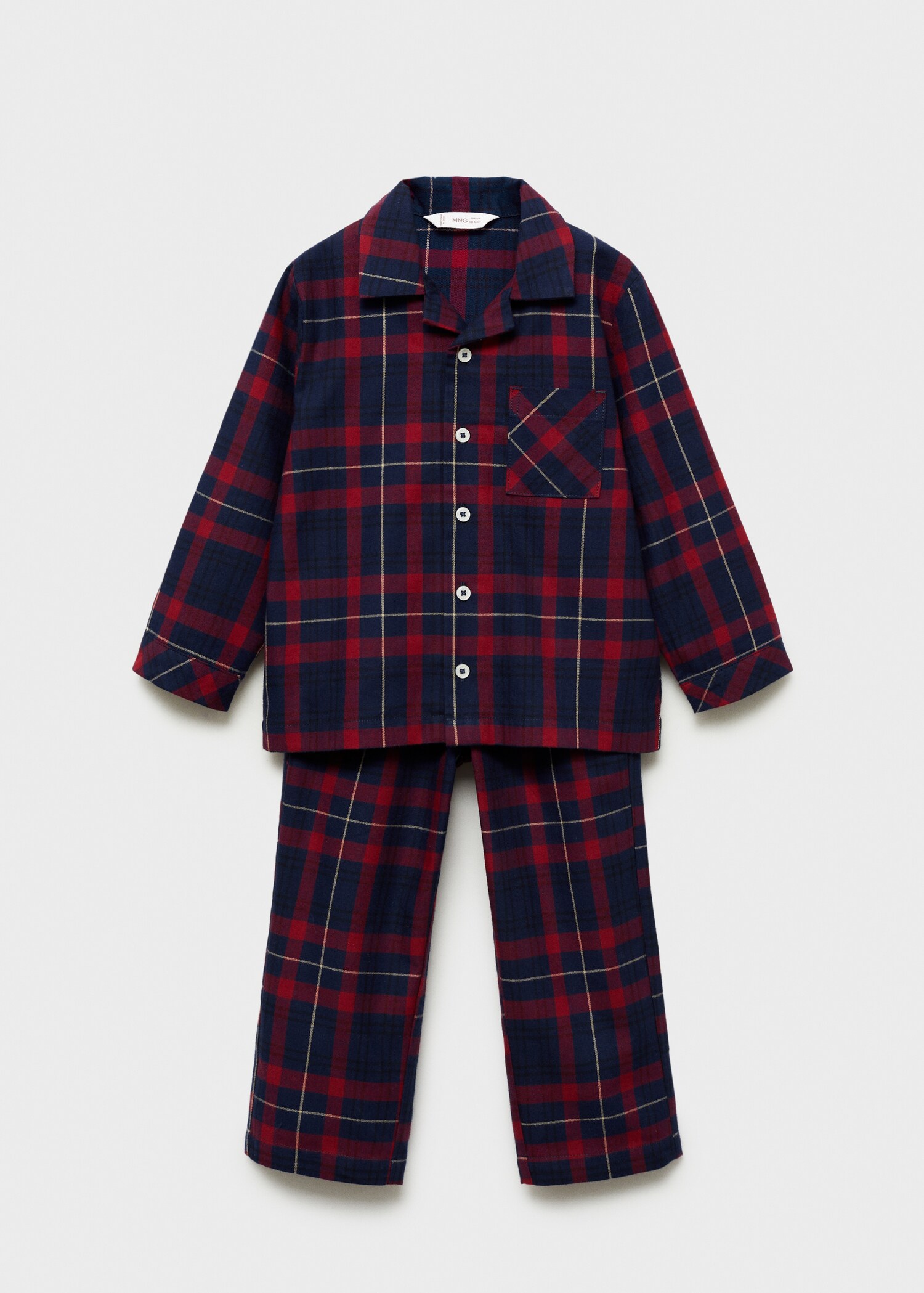 Pijama dues peces llarg quadres - Article sense model