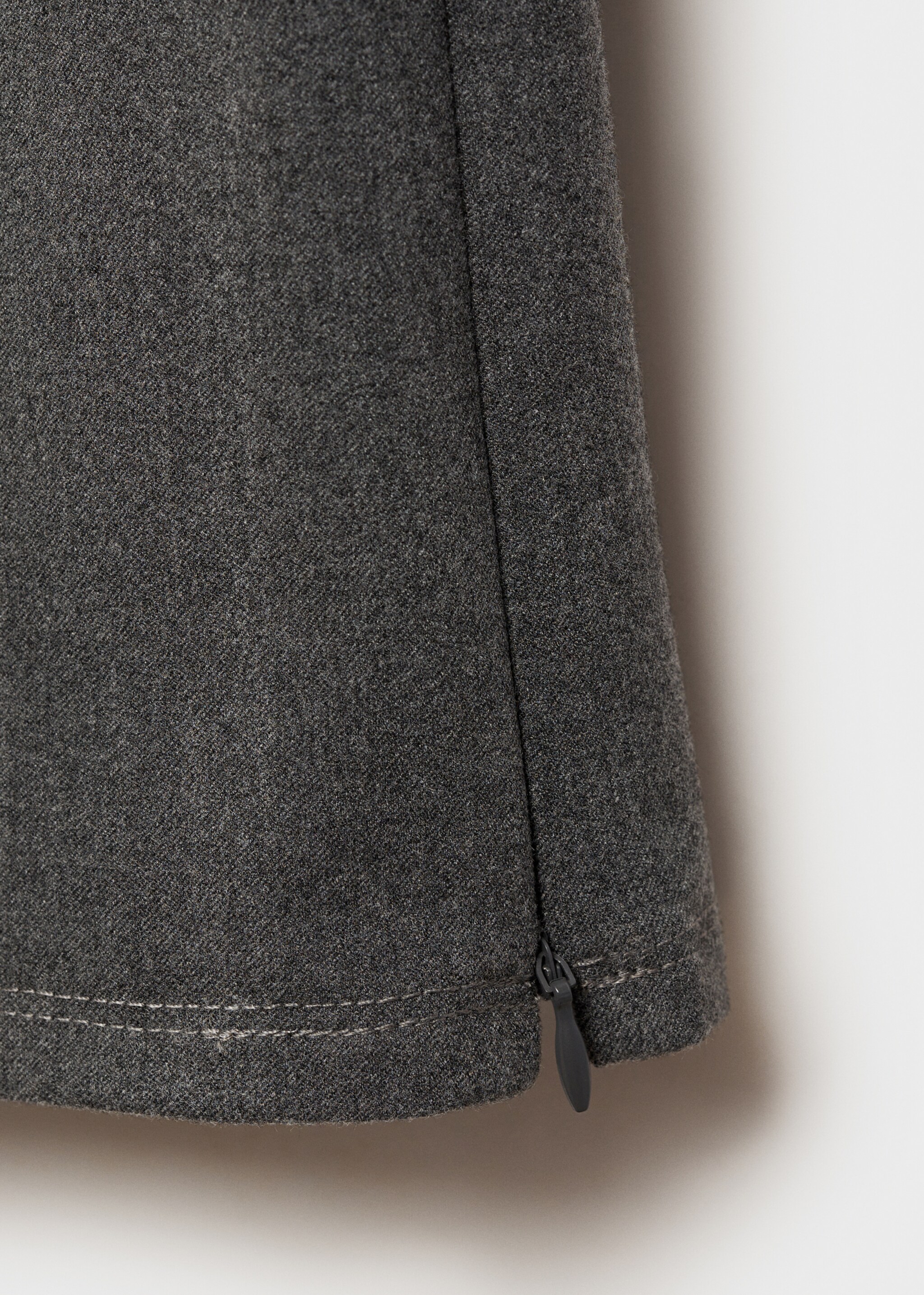Low-rise flared trousers - Details of the article 0, Dark Heather Grey. Ref: 77038637-00.
