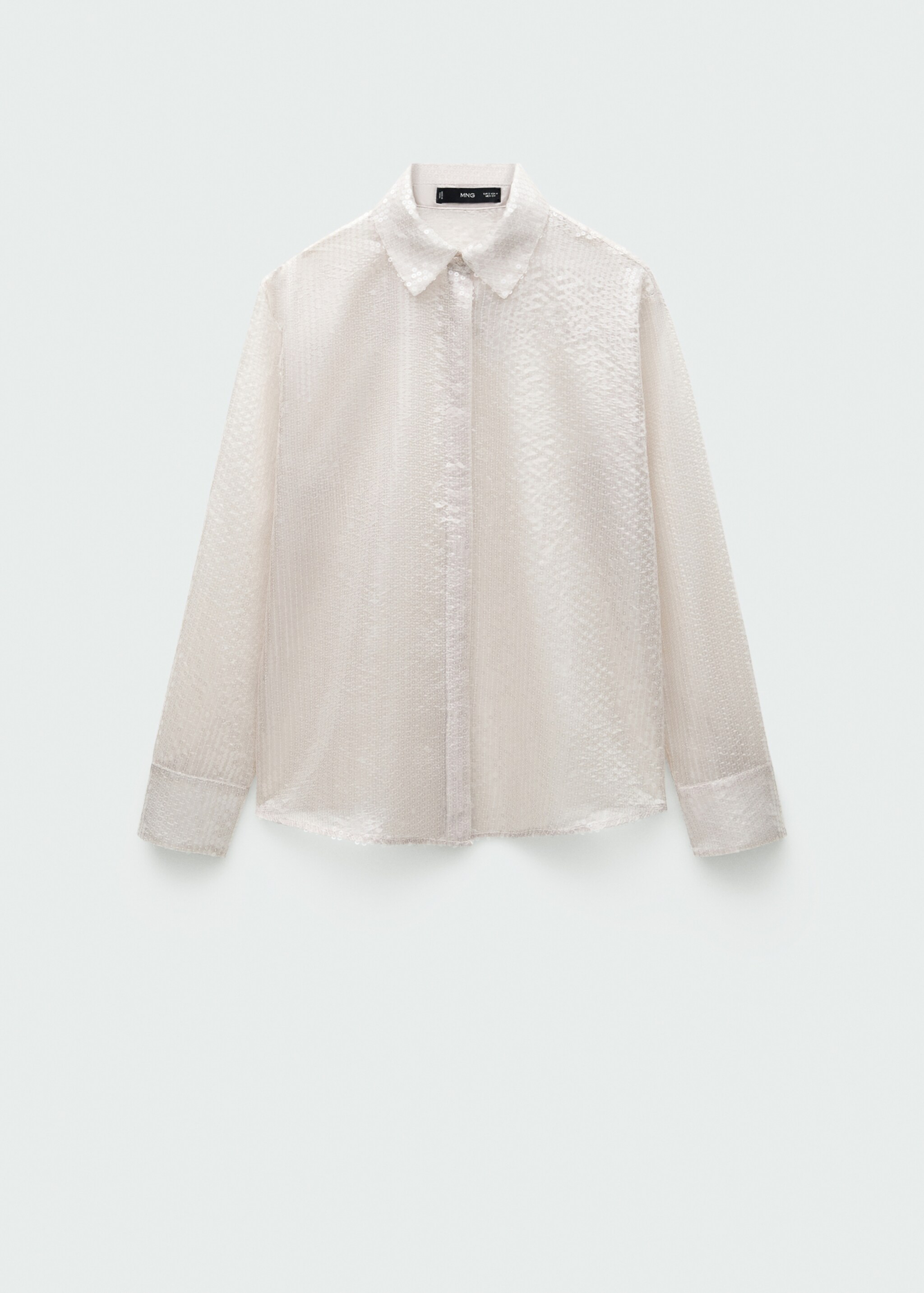 Camisa semitransparent lluentons - Article sense model, Cru. Ref: 77039035-00.