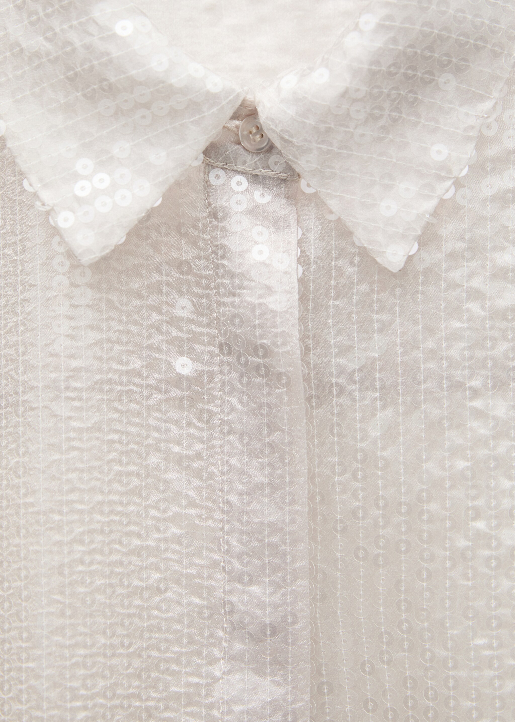Camisa semitransparent lluentons - Detall de l'article 8, Cru. Ref: 77039035-00.