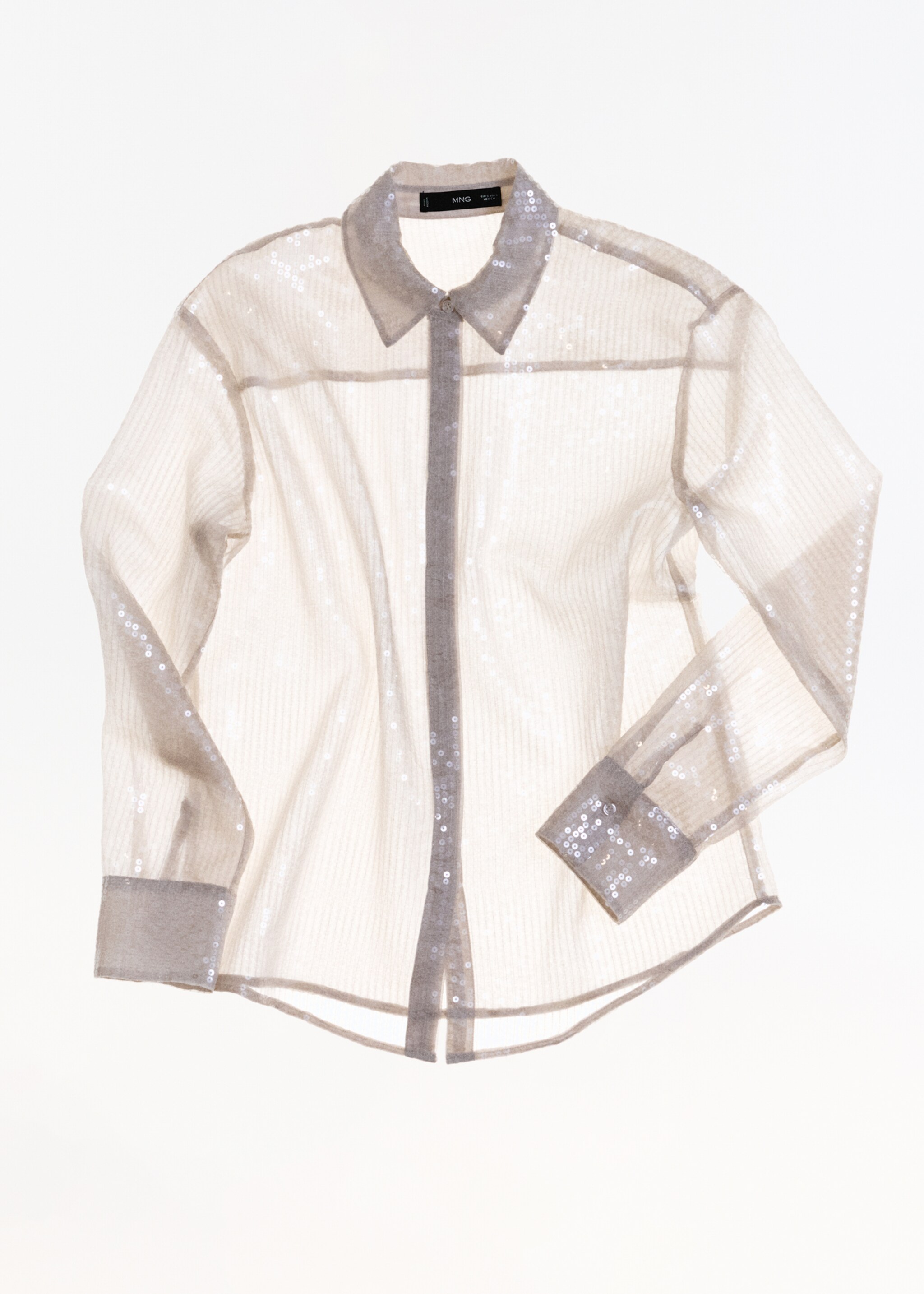 Camisa semitransparent lluentons - Detall de l'article 9, Cru. Ref: 77039035-00.