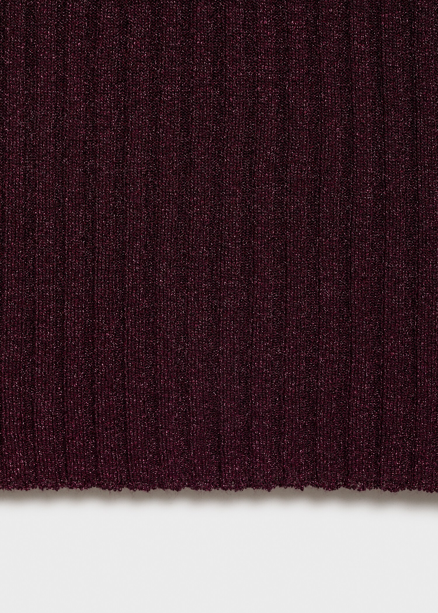 Halter-neck lurex knitted top - Details of the article 0