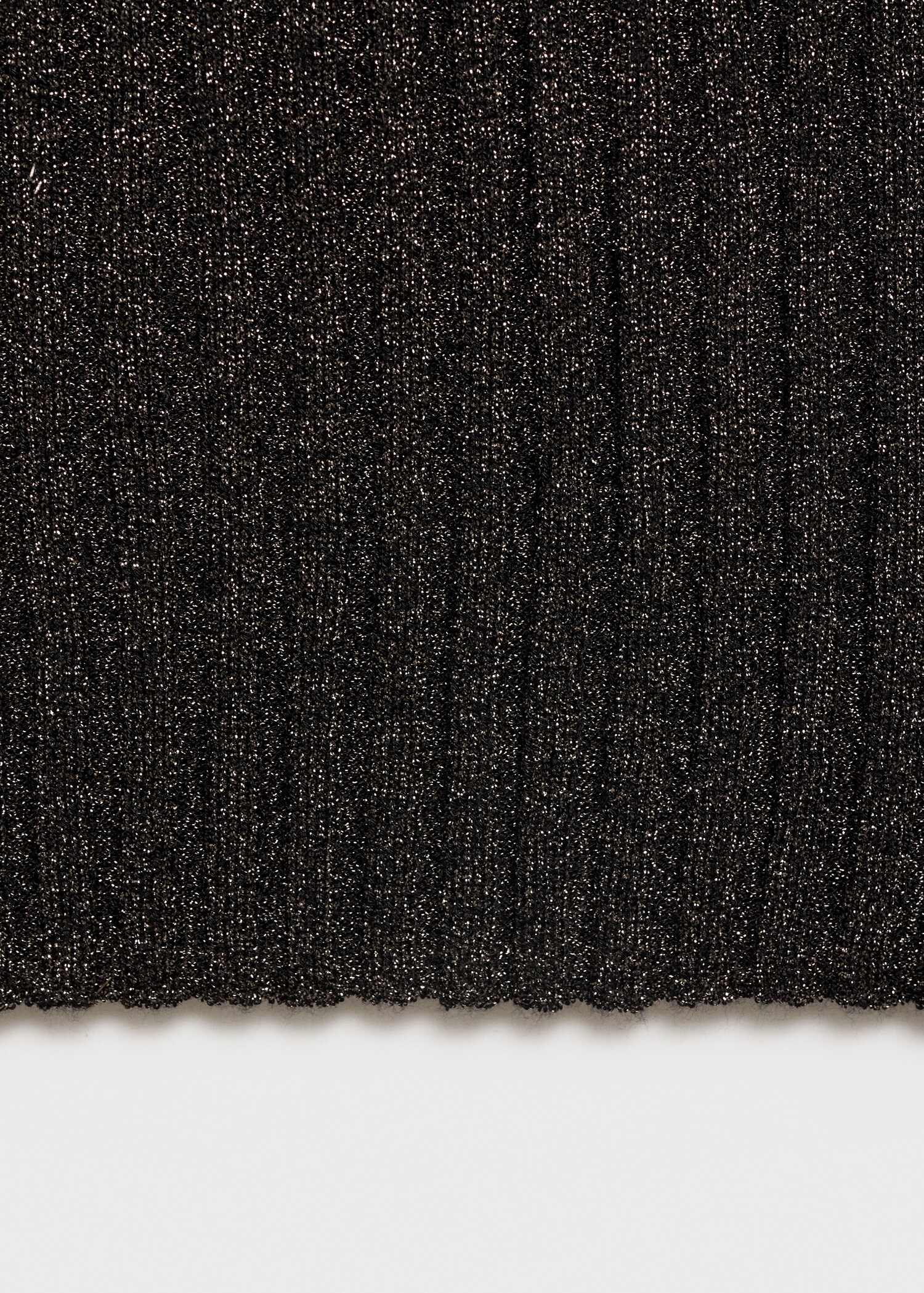Halter-neck lurex knitted top - Details of the article 0